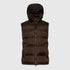 Puffer Gilet with Logo Patch on Back Gisada Jacket