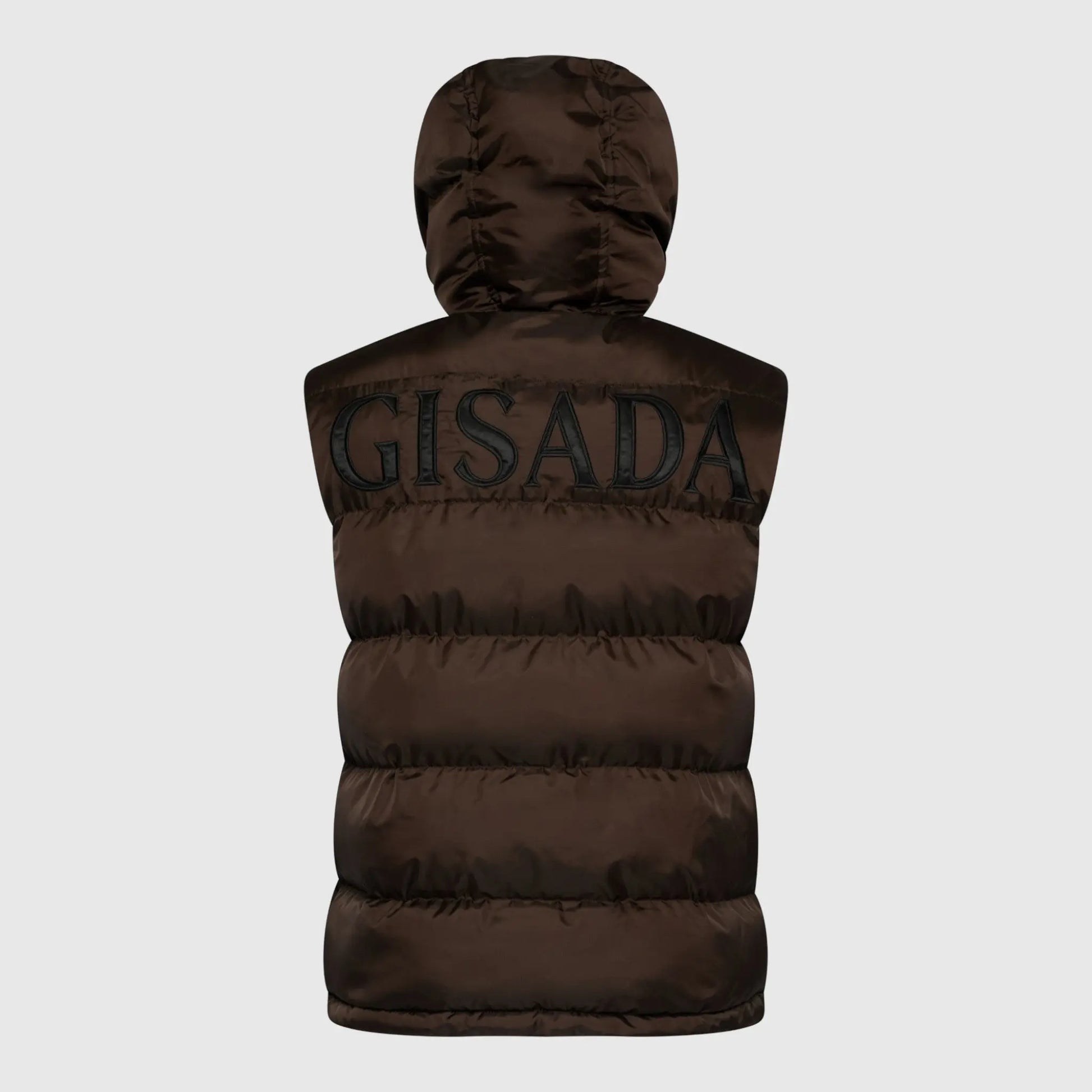 Puffer Gilet with Logo Patch on Back Gisada Jacket