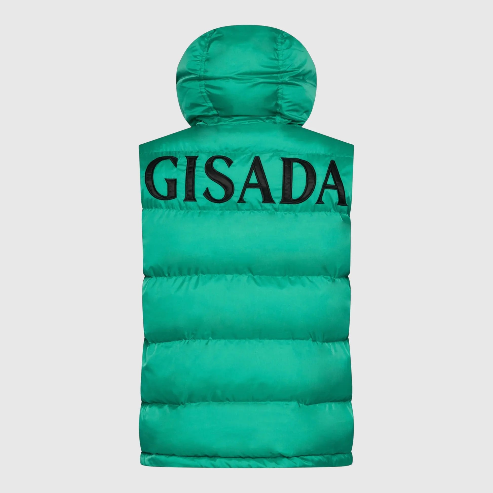 Puffer Gilet with Logo Patch on Back Gisada Jacket