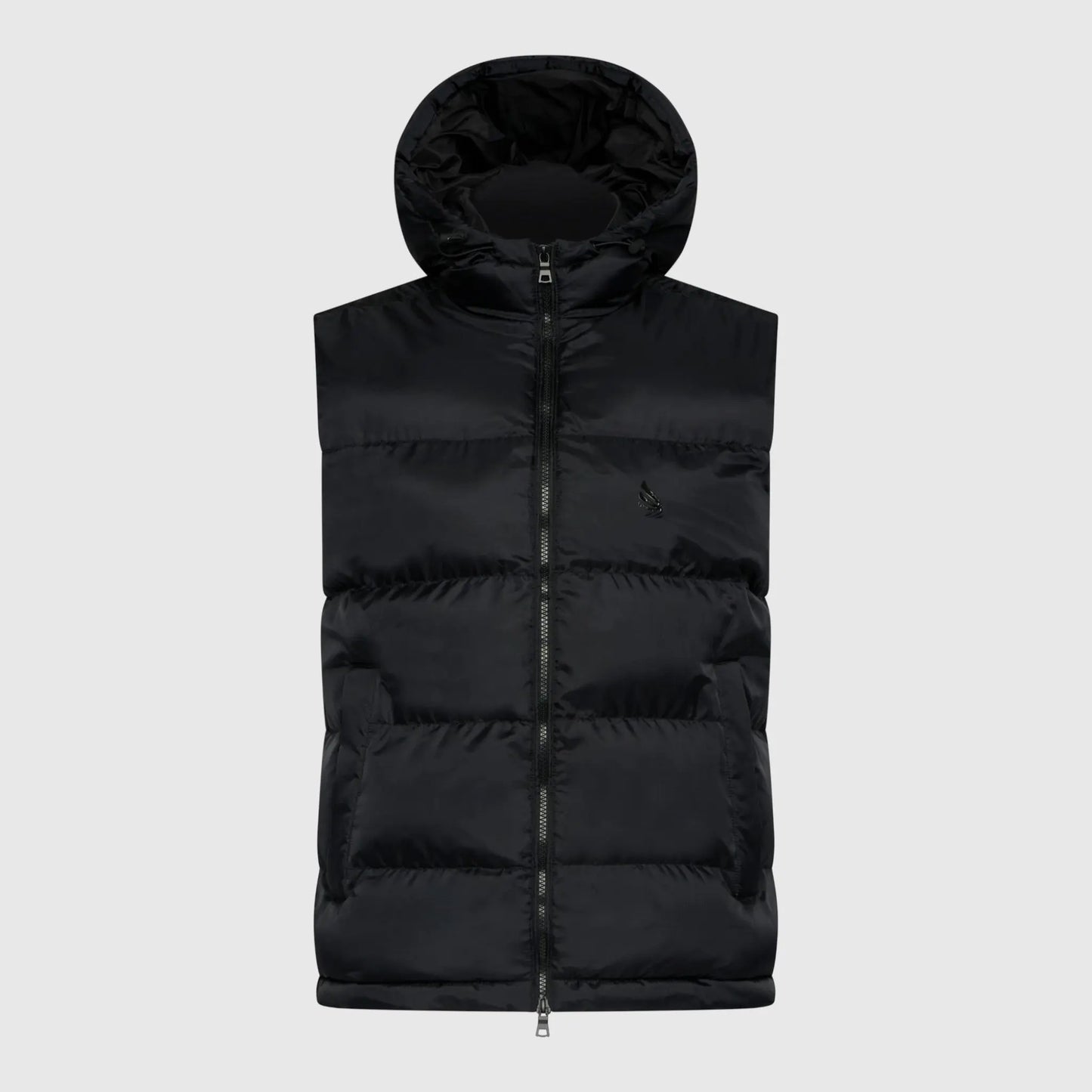 Puffer Gilet with Logo Patch on Back Gisada Jacket