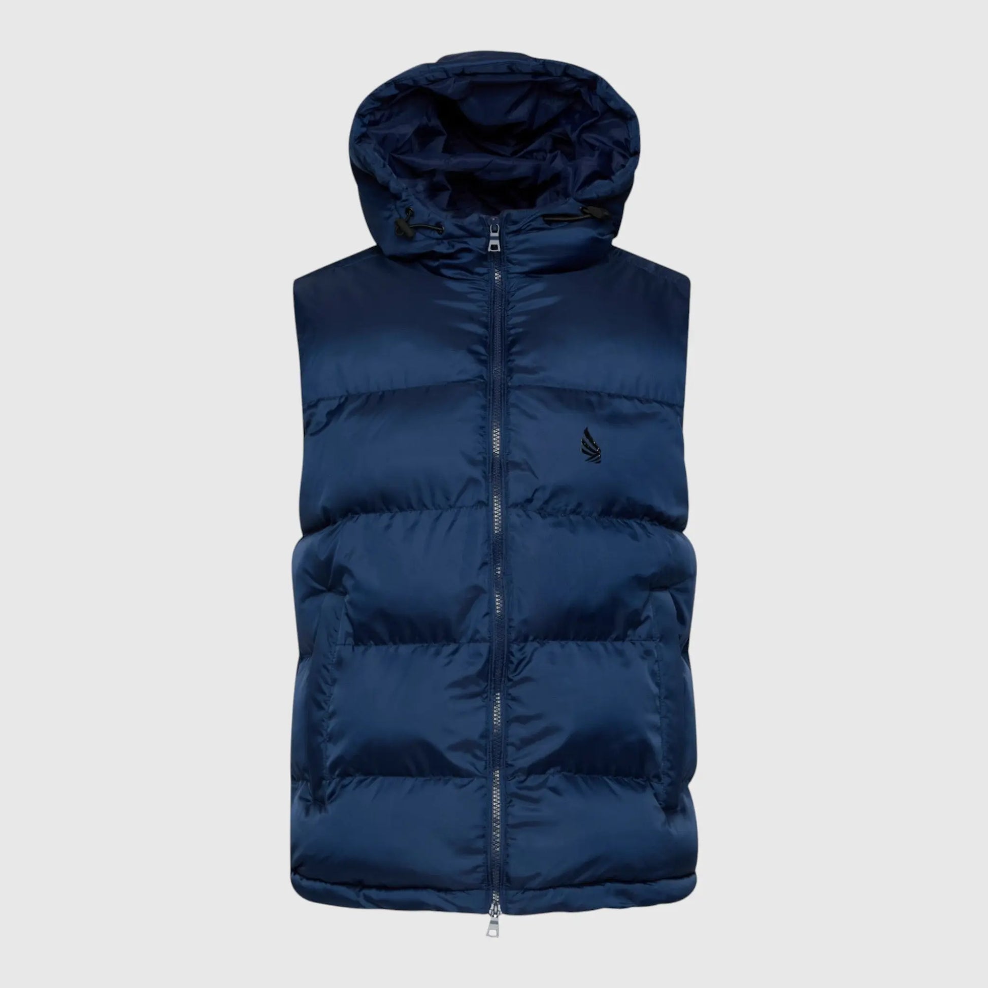 Puffer Gilet with Logo Patch on Back Gisada Jacket