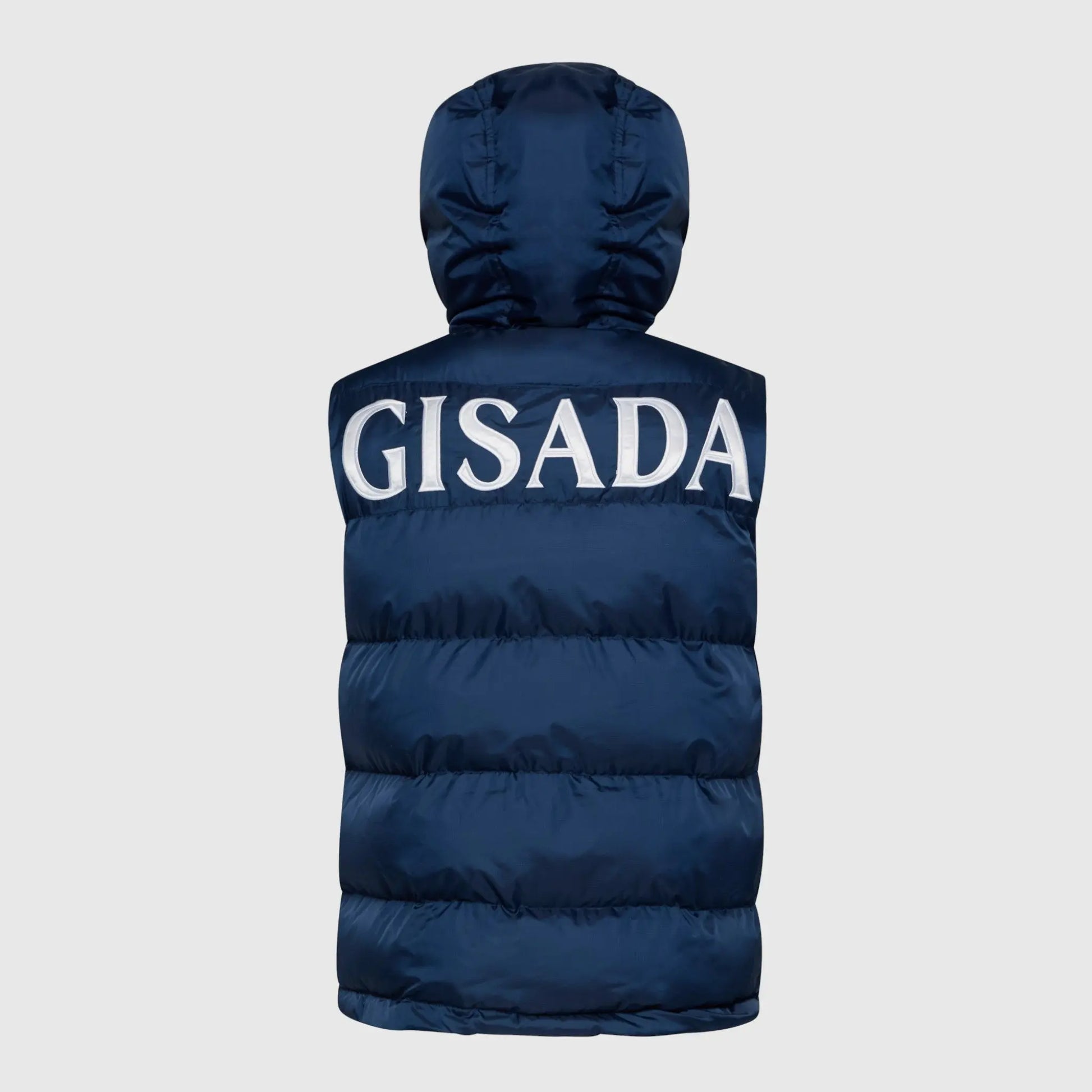 Puffer Gilet with Logo Patch on Back Gisada Jacket