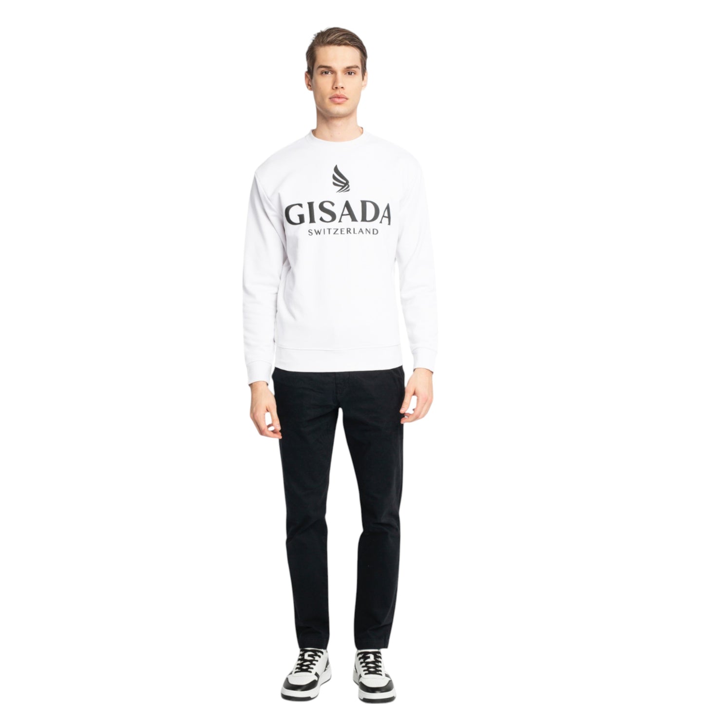 Regular Fit Sweatshirt aus mittelschwerer Baumwolle mit Logo-Puffprint
