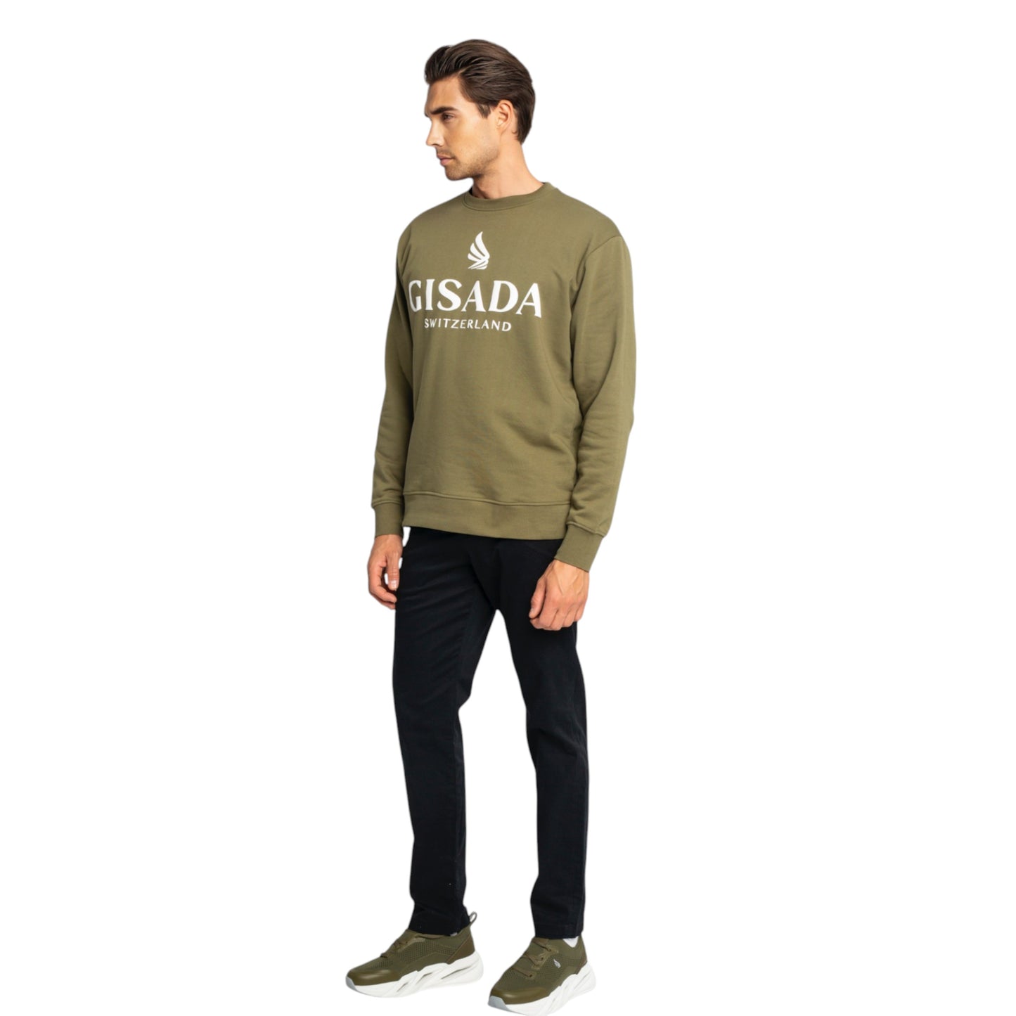 Regular Fit Sweatshirt aus mittelschwerer Baumwolle mit Logo-Puffprint
