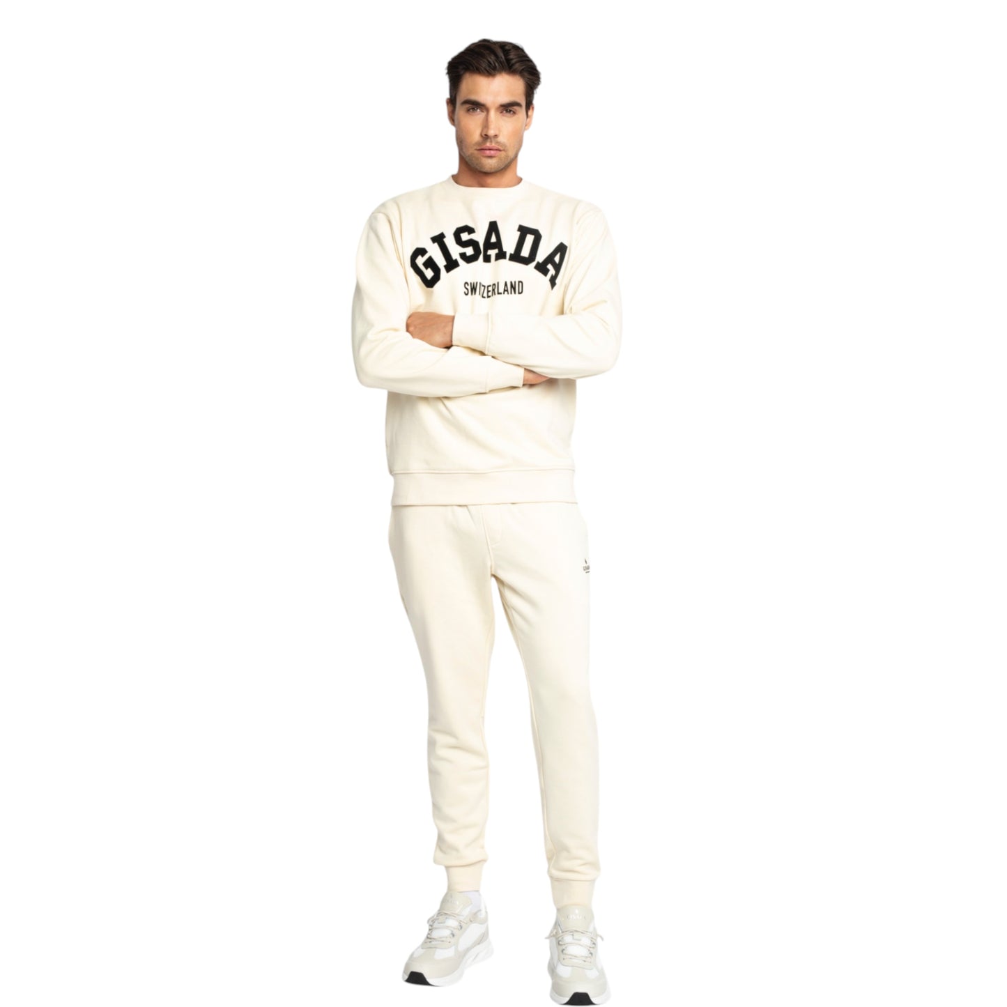 Regular Fit Sweatshirt aus mittelschwerer Baumwolle mit Flockdruck