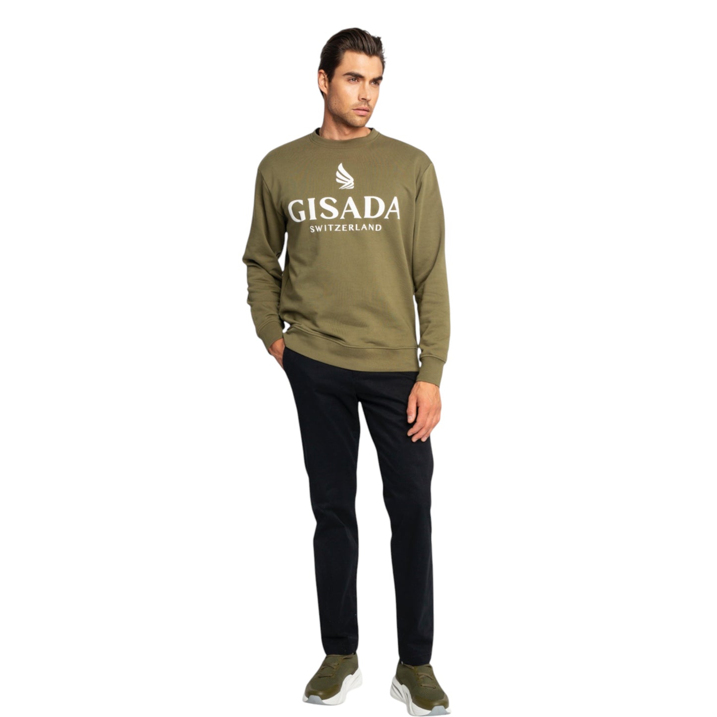 Regular Fit Sweatshirt aus mittelschwerer Baumwolle mit Logo-Puffprint