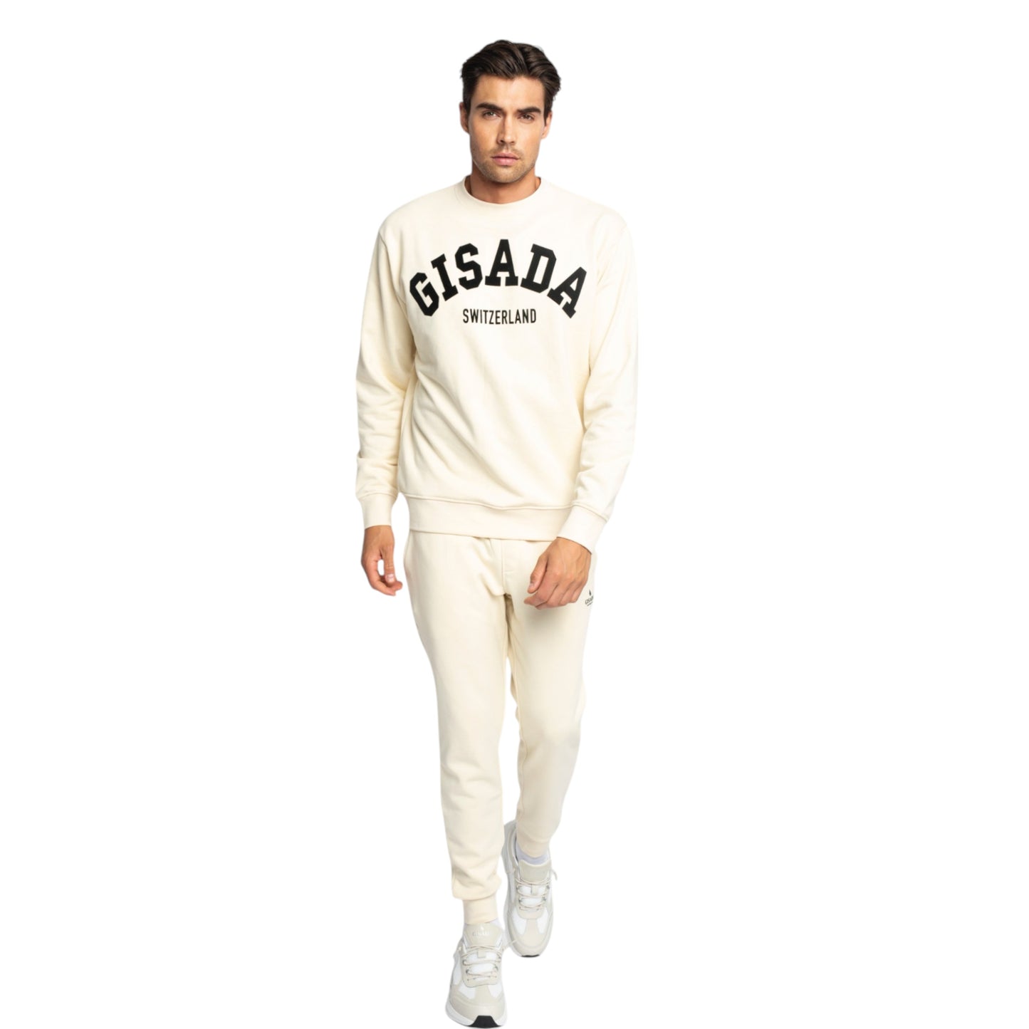 Regular Fit Sweatshirt aus mittelschwerer Baumwolle mit Flockdruck