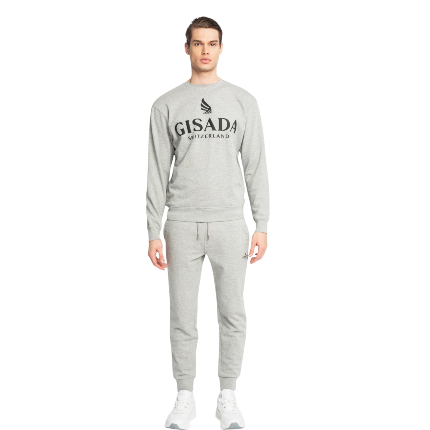 Regular Fit Sweatshirt aus mittelschwerer Baumwolle mit Flockdruck