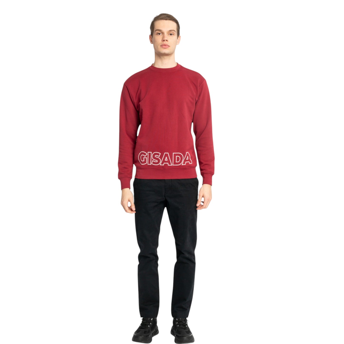 Regular Fit Sweatshirt aus mittelschwerer Baumwolle mit Puffprint