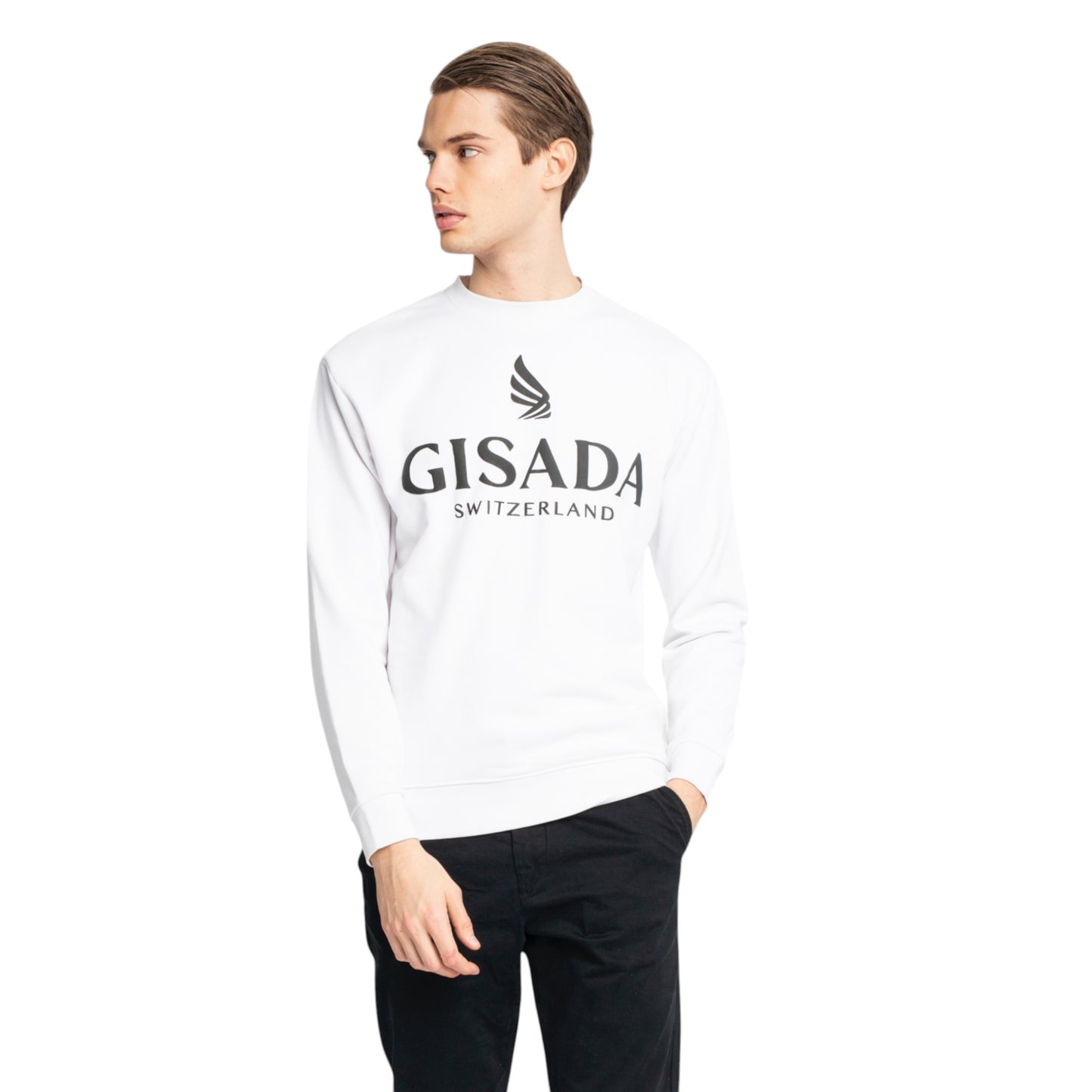 Regular Fit Sweatshirt aus mittelschwerer Baumwolle mit Logo-Puffprint