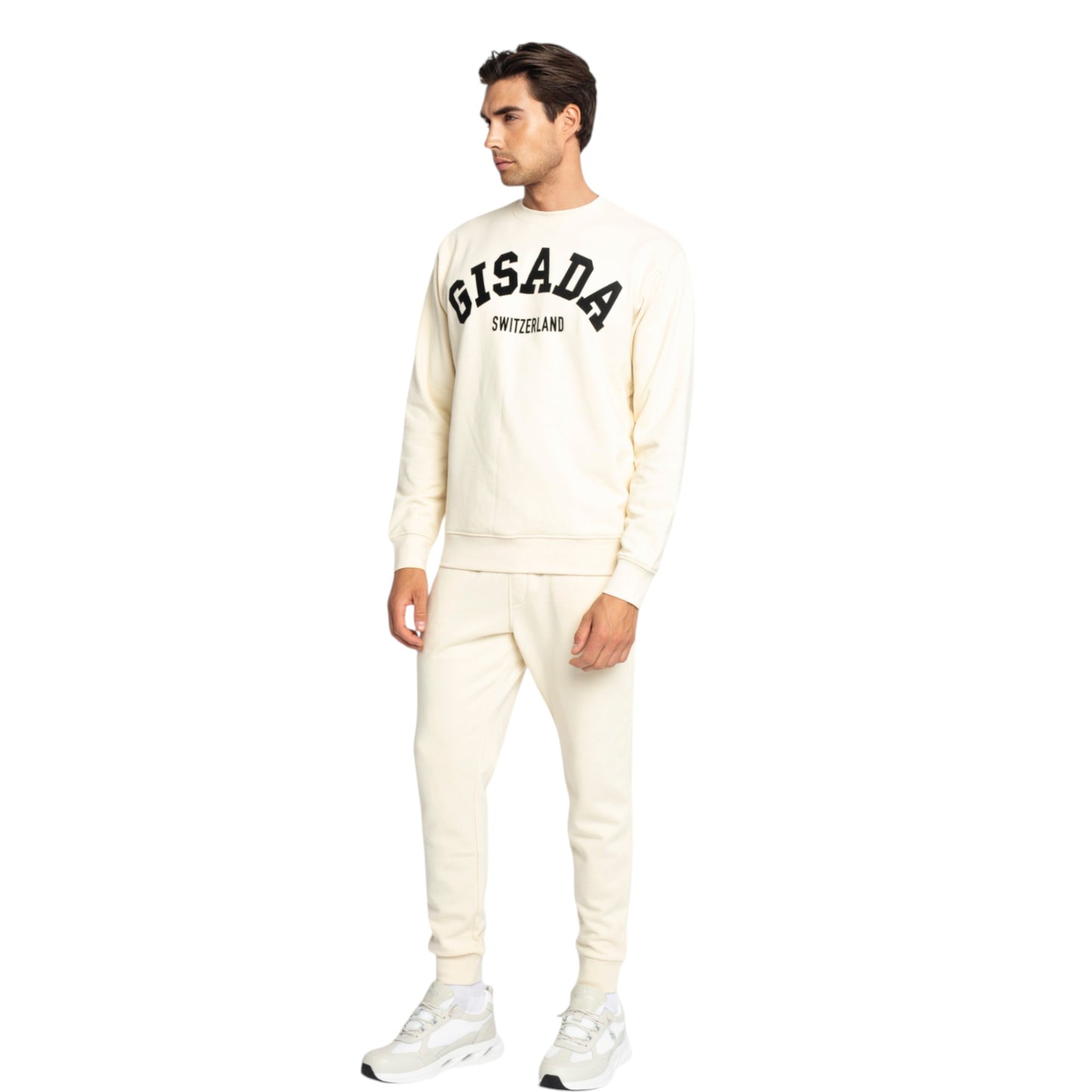 Regular Fit Sweatshirt aus mittelschwerer Baumwolle mit Flockdruck