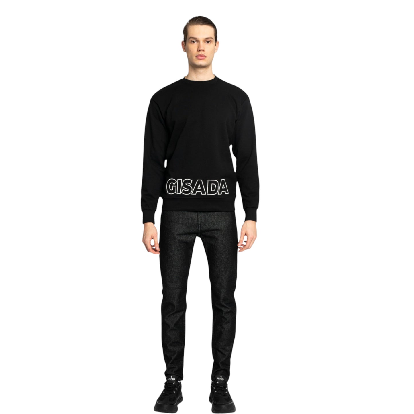 Regular Fit Sweatshirt aus mittelschwerer Baumwolle mit Puffprint