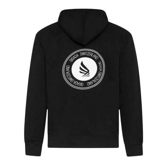 Regular Fit Hoodie in Midweight Cotton with Silicon Print Gisada Hoodie