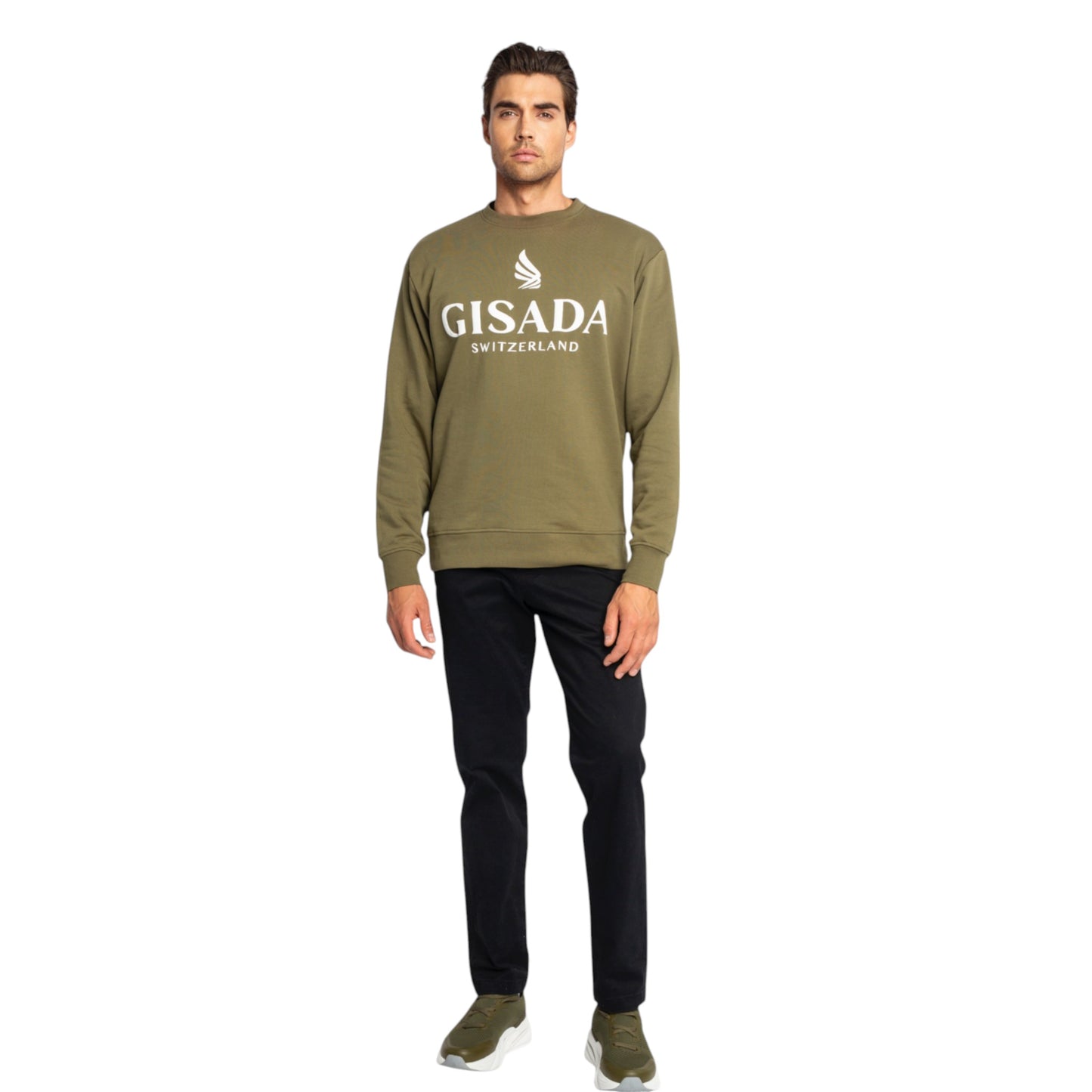 Regular Fit Sweatshirt aus mittelschwerer Baumwolle mit Logo-Puffprint