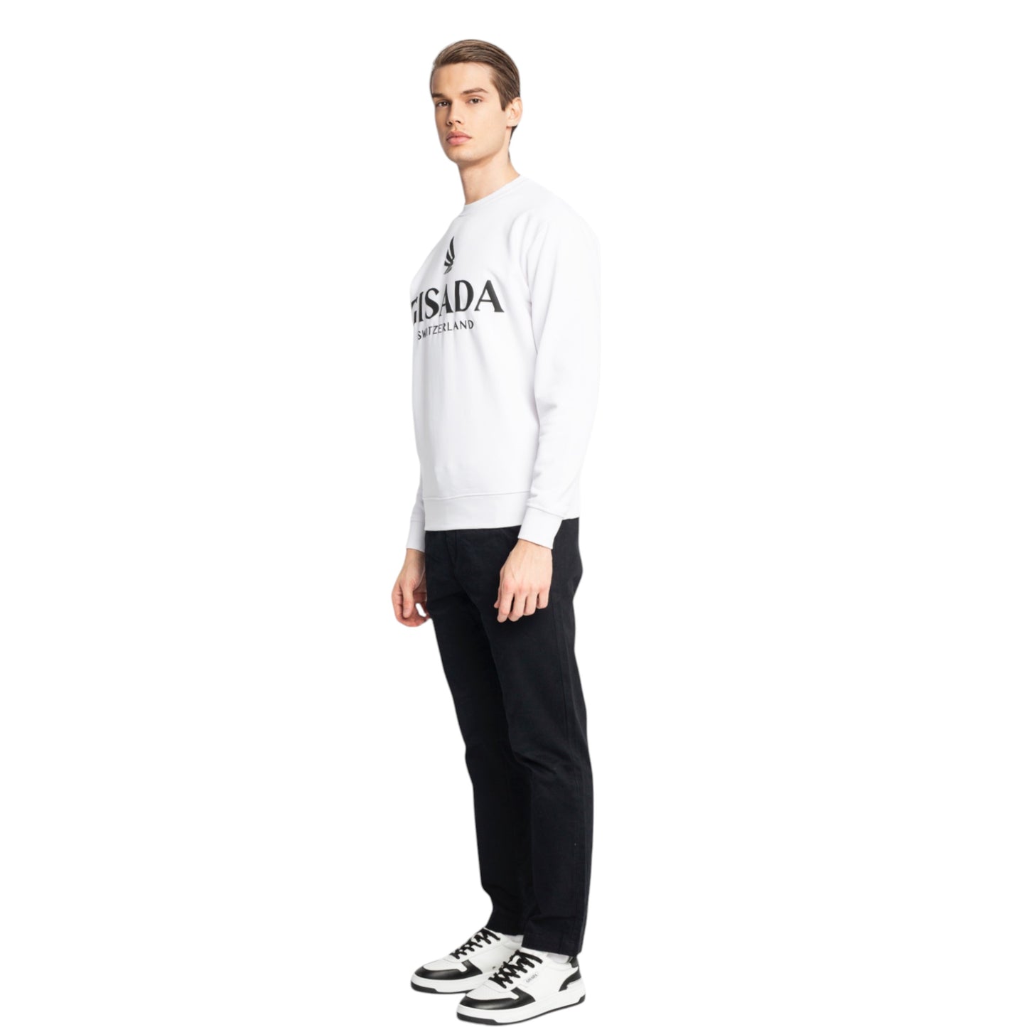 Regular Fit Sweatshirt aus mittelschwerer Baumwolle mit Logo-Puffprint
