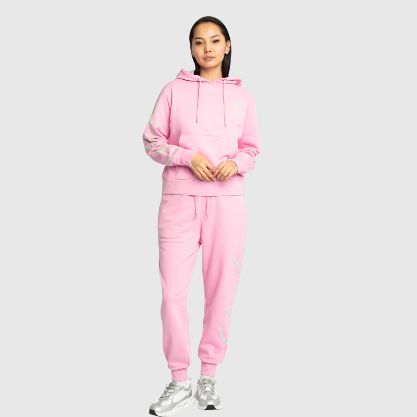Regular Fit Hoodie in Midweight Cotton with Puff Print