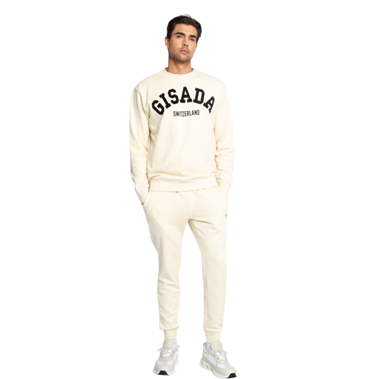 Regular Fit Sweatshirt aus mittelschwerer Baumwolle mit Flockdruck