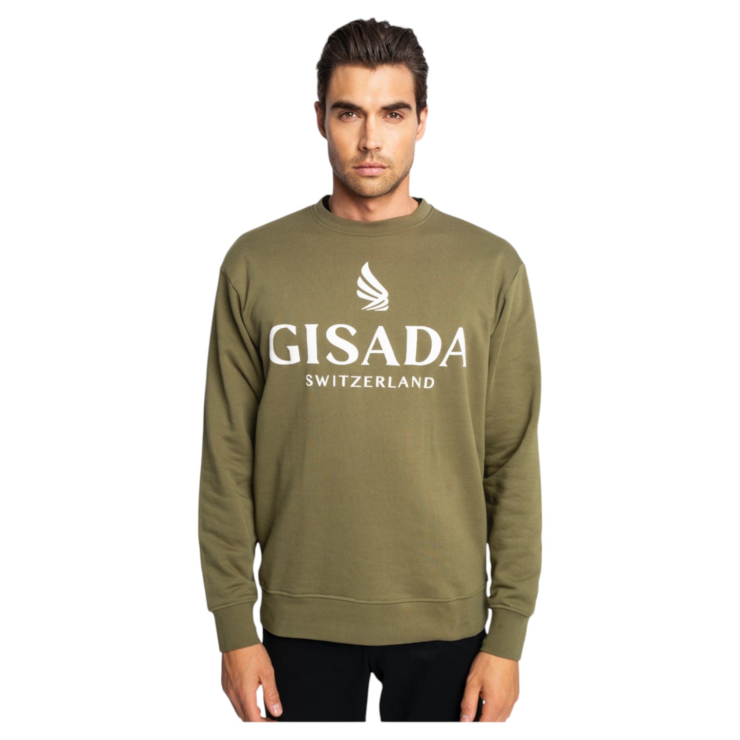 Regular Fit Sweatshirt aus mittelschwerer Baumwolle mit Logo-Puffprint