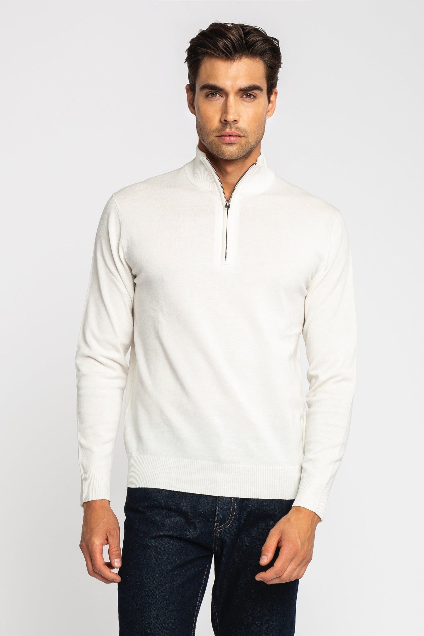 Regular Fit Half Zip Pullover Gisada Knitwear