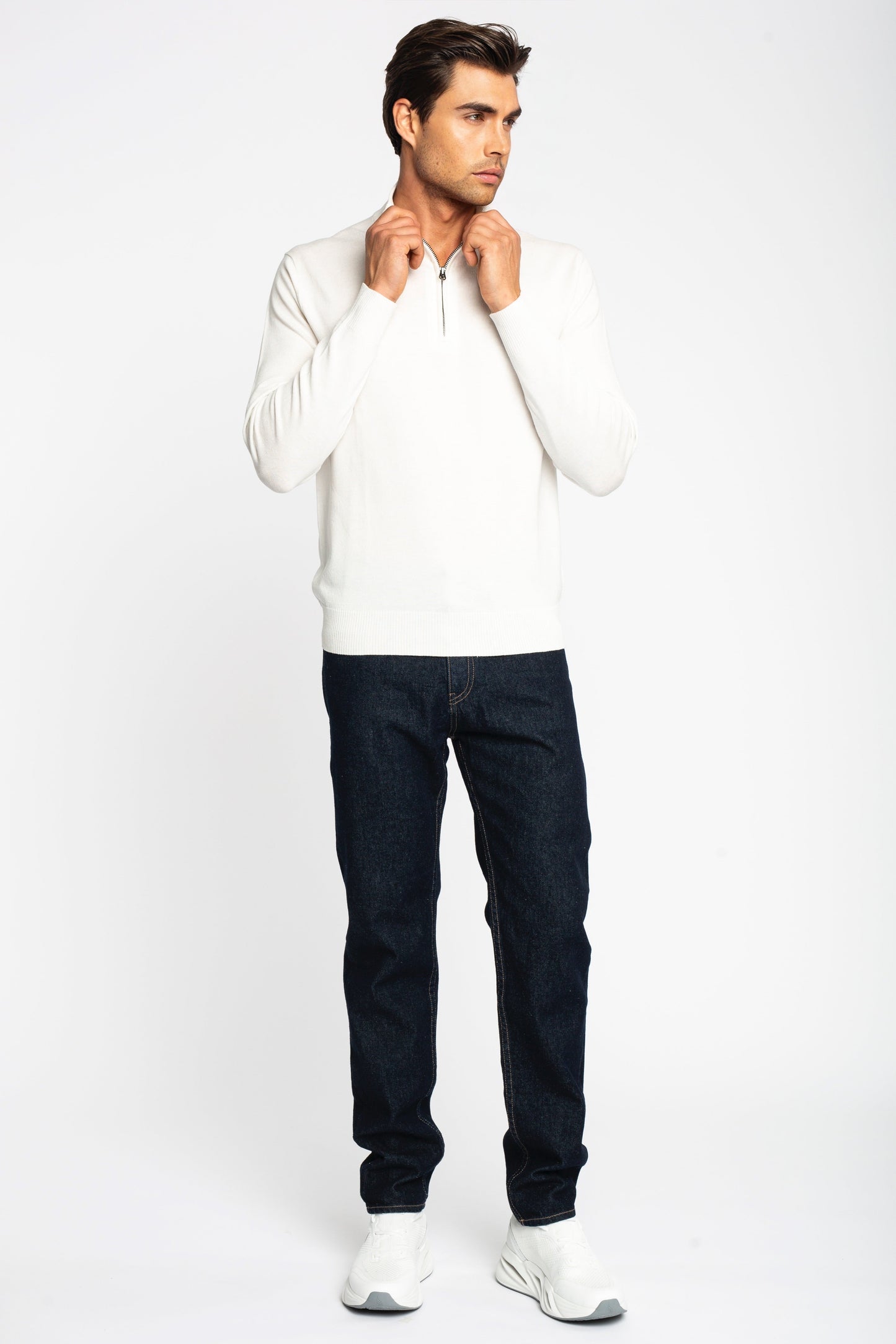 Regular Fit Half Zip Pullover Gisada Knitwear