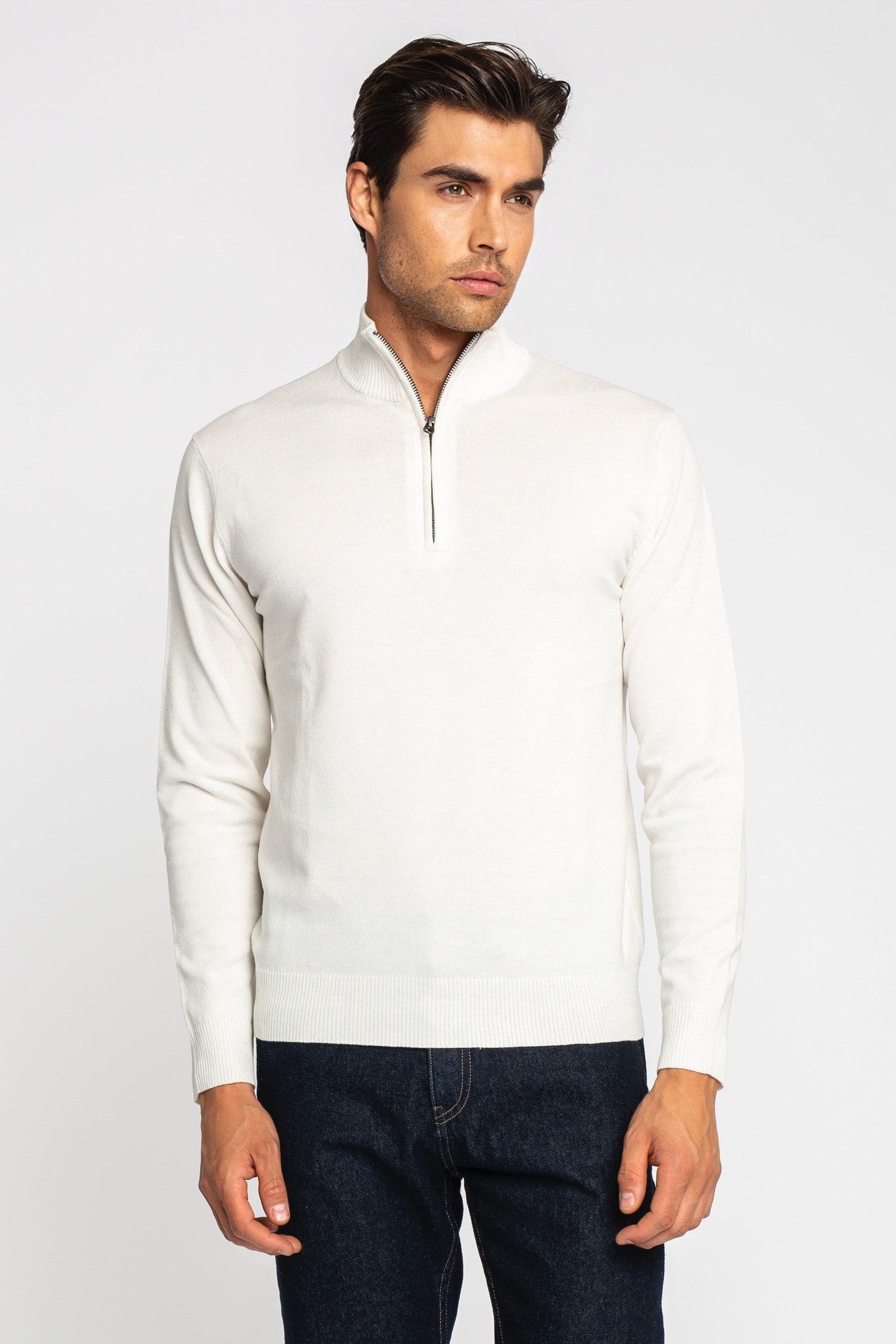 Regular Fit Half Zip Pullover Gisada Knitwear