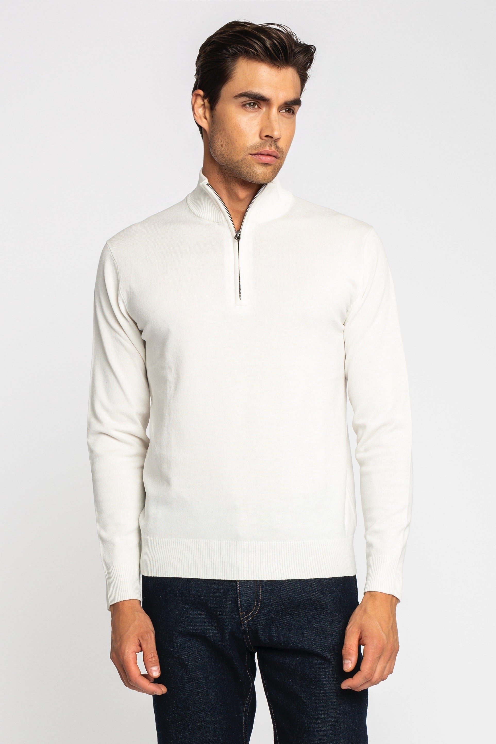 Regular Fit Half Zip Pullover Gisada Knitwear