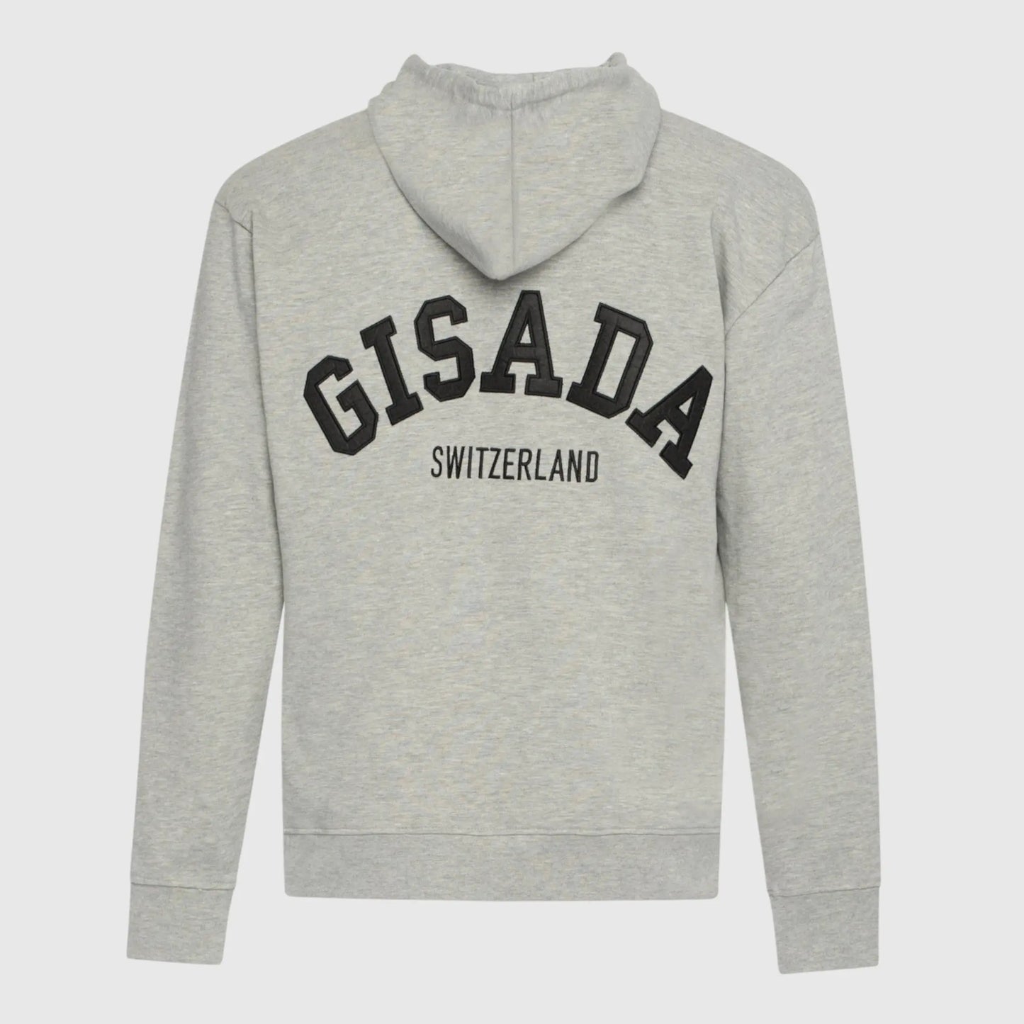 Regular Fit Hoodie in Midweight Cotton with Patch Print Gisada Hoodie