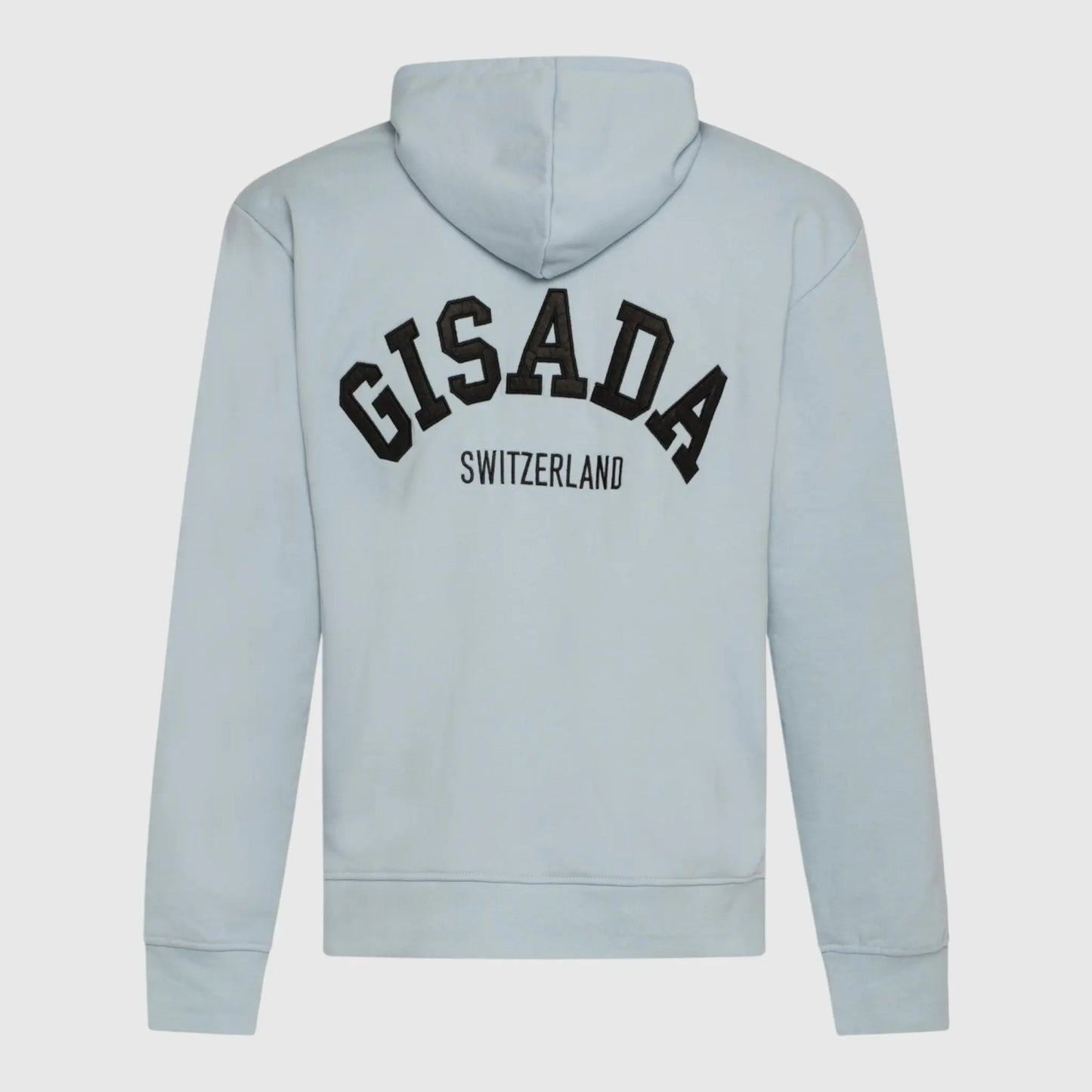 Regular Fit Hoodie in Midweight Cotton with Patch Print Gisada Hoodie