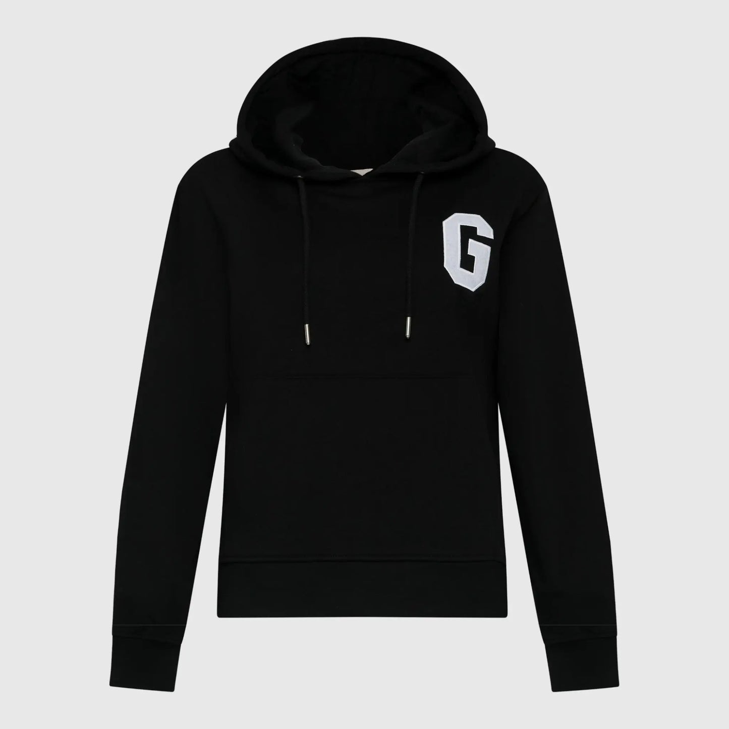 Regular Fit Hoodie in Midweight Cotton with Patch Print Gisada Hoodie