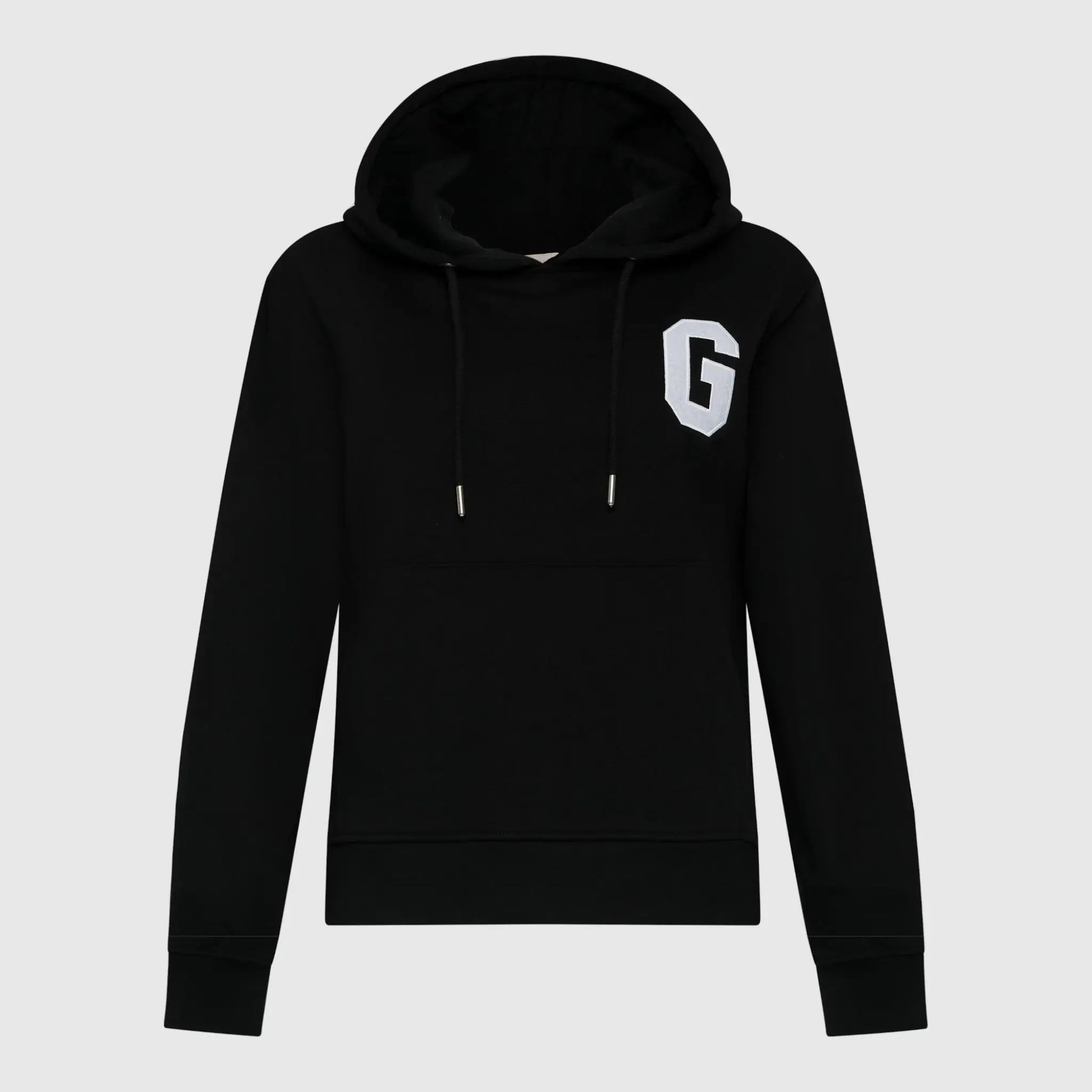 Regular Fit Hoodie in Midweight Cotton with Patch Print Gisada Hoodie