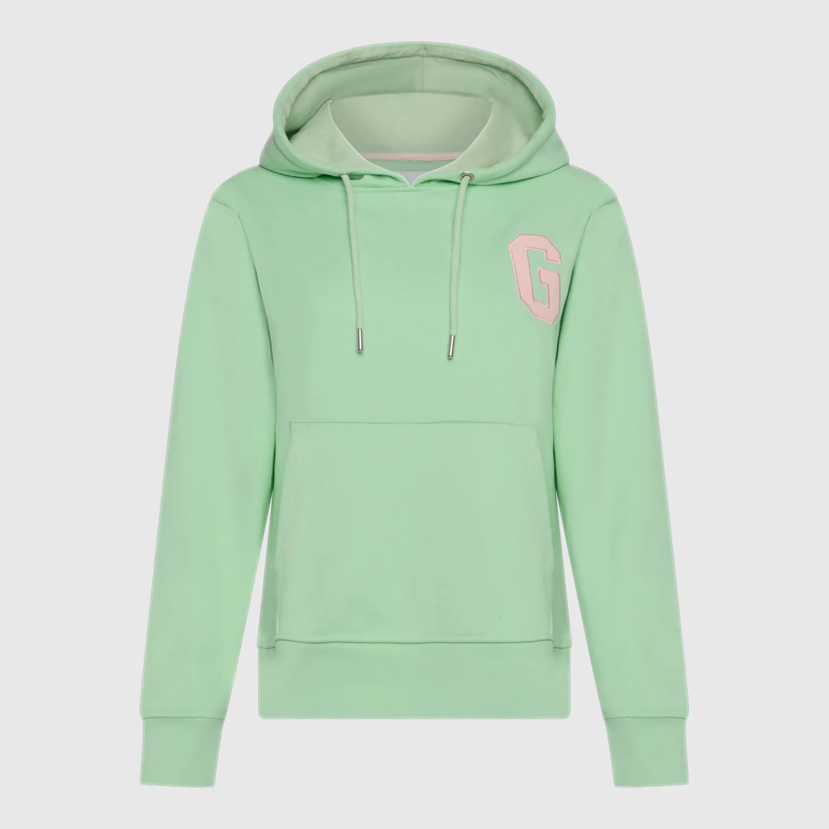 Regular Fit Hoodie in Midweight Cotton with Patch Print - Gisada.com