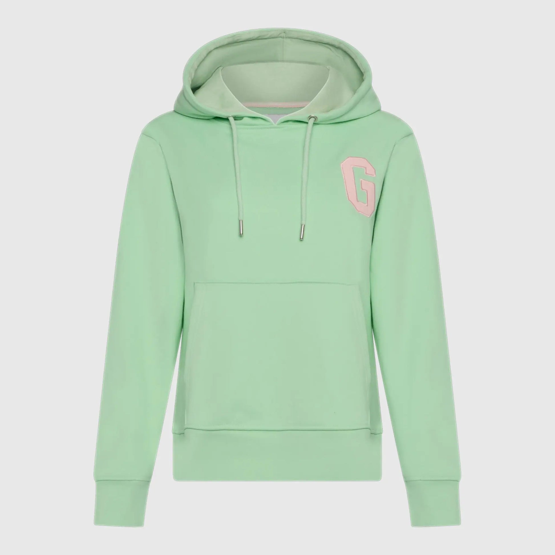 Regular Fit Hoodie in Midweight Cotton with Patch Print - Gisada.com