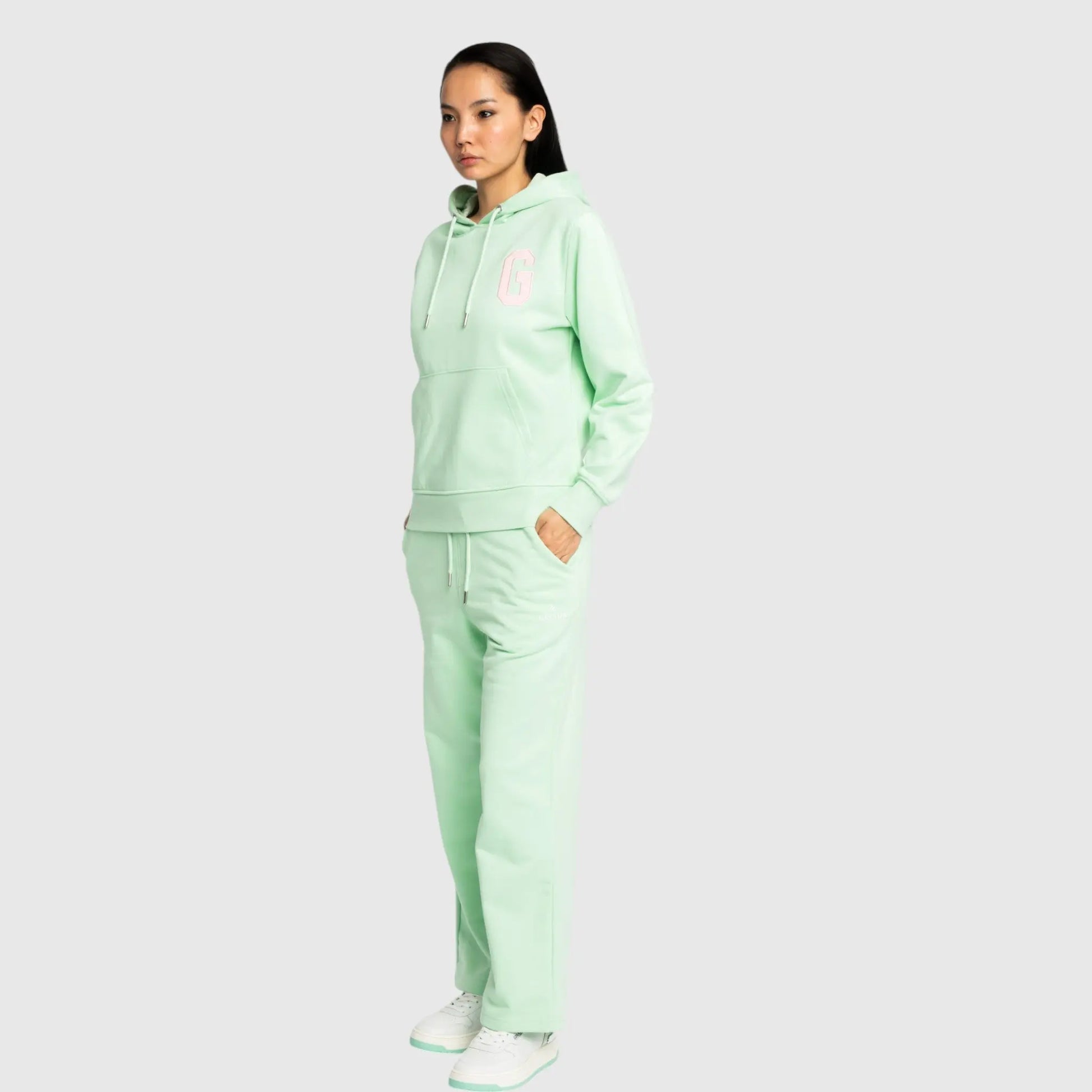 Regular Fit Hoodie in Midweight Cotton with Patch Print - Gisada.com