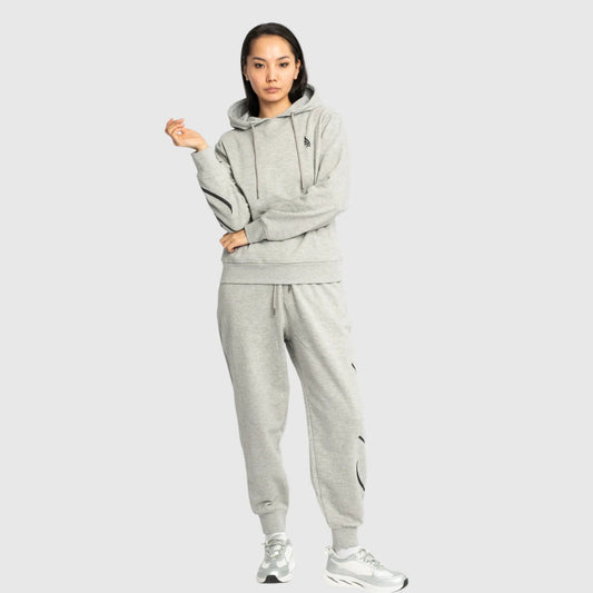 Regular Fit Hoodie in Midweight Cotton with Puff Print Gisada Hoodie