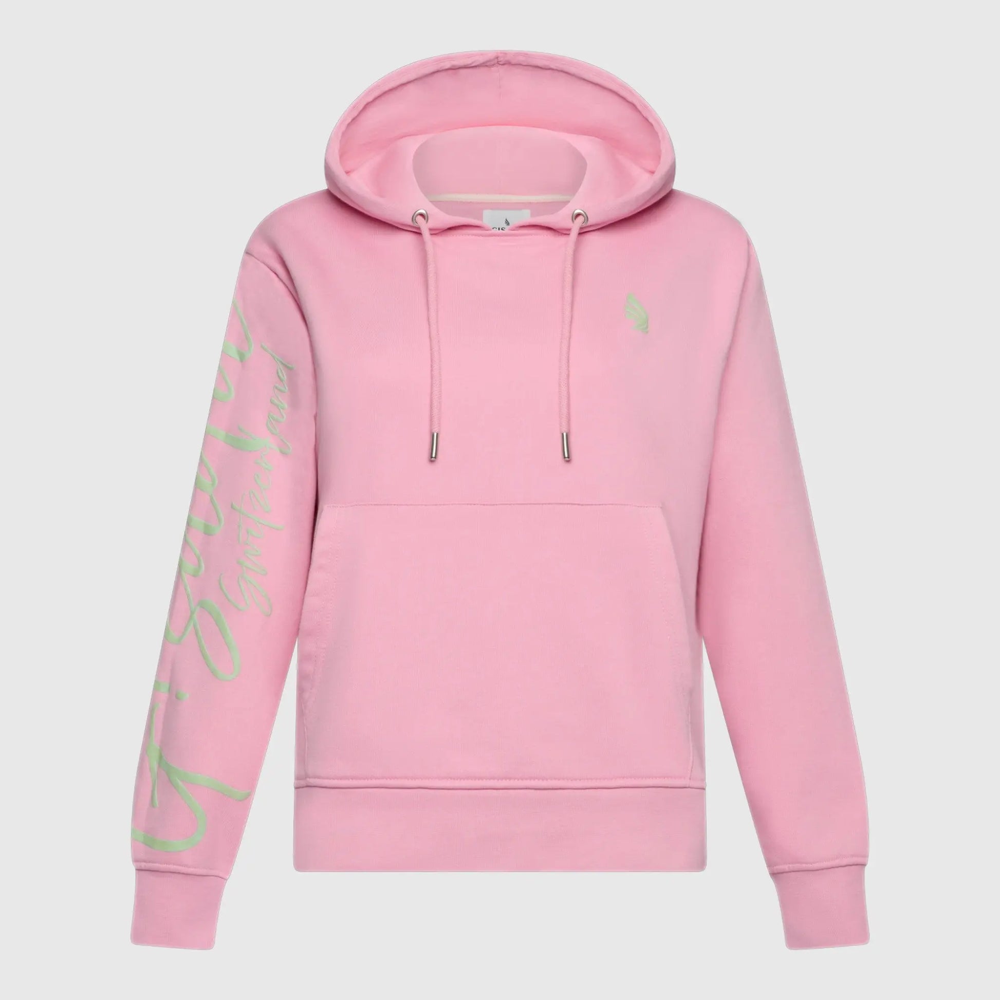 Regular Fit Hoodie in Midweight Cotton with Puff Print Gisada Hoodie