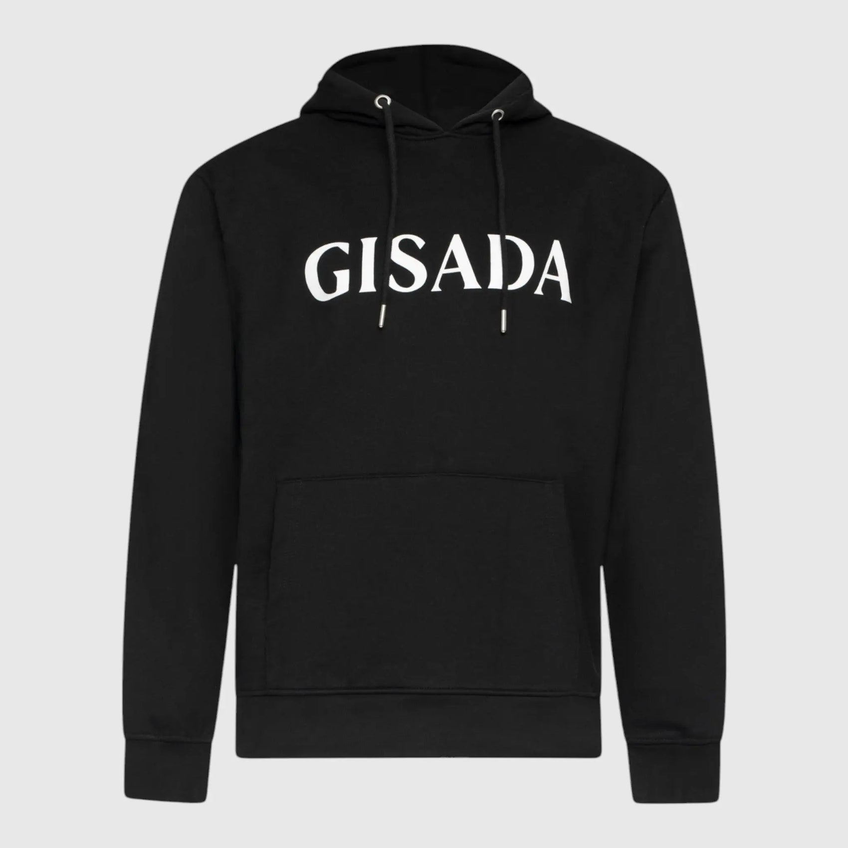 Regular Fit Hoodie in Midweight Cotton with Silicon Print Gisada Hoodie