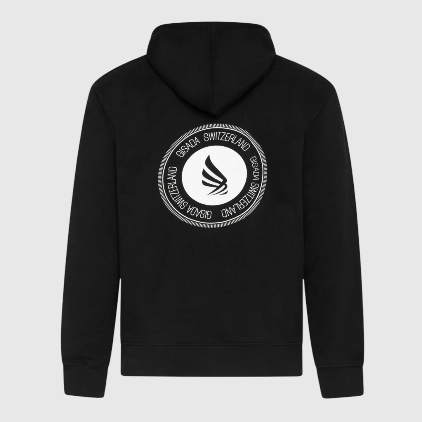 Regular Fit Hoodie in Midweight Cotton with Silicon Print Gisada Hoodie