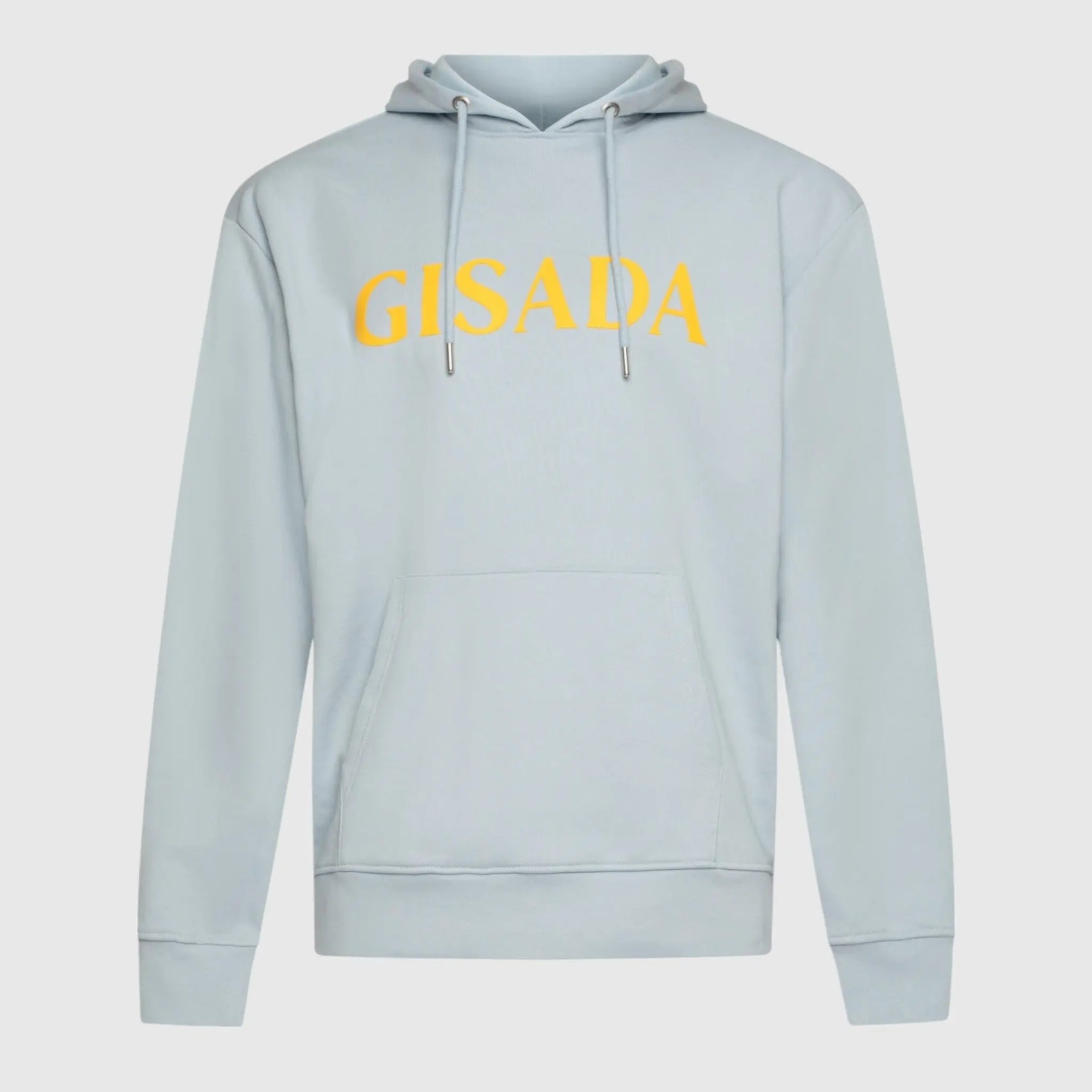 Regular Fit Hoodie in Midweight Cotton with Silicon Print Gisada Hoodie