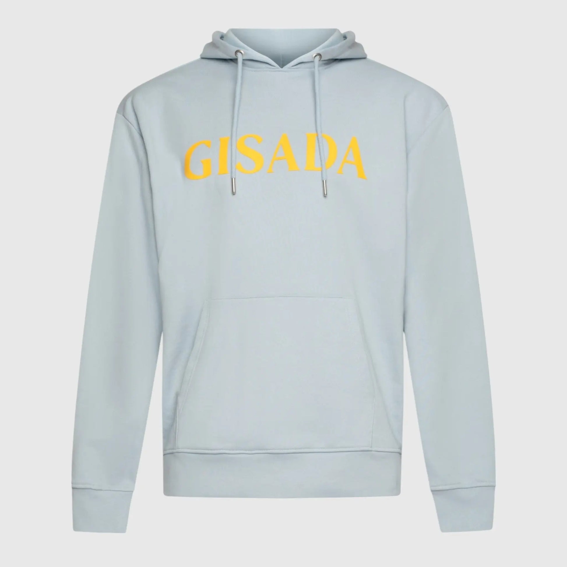Regular Fit Hoodie in Midweight Cotton with Silicon Print Gisada Hoodie