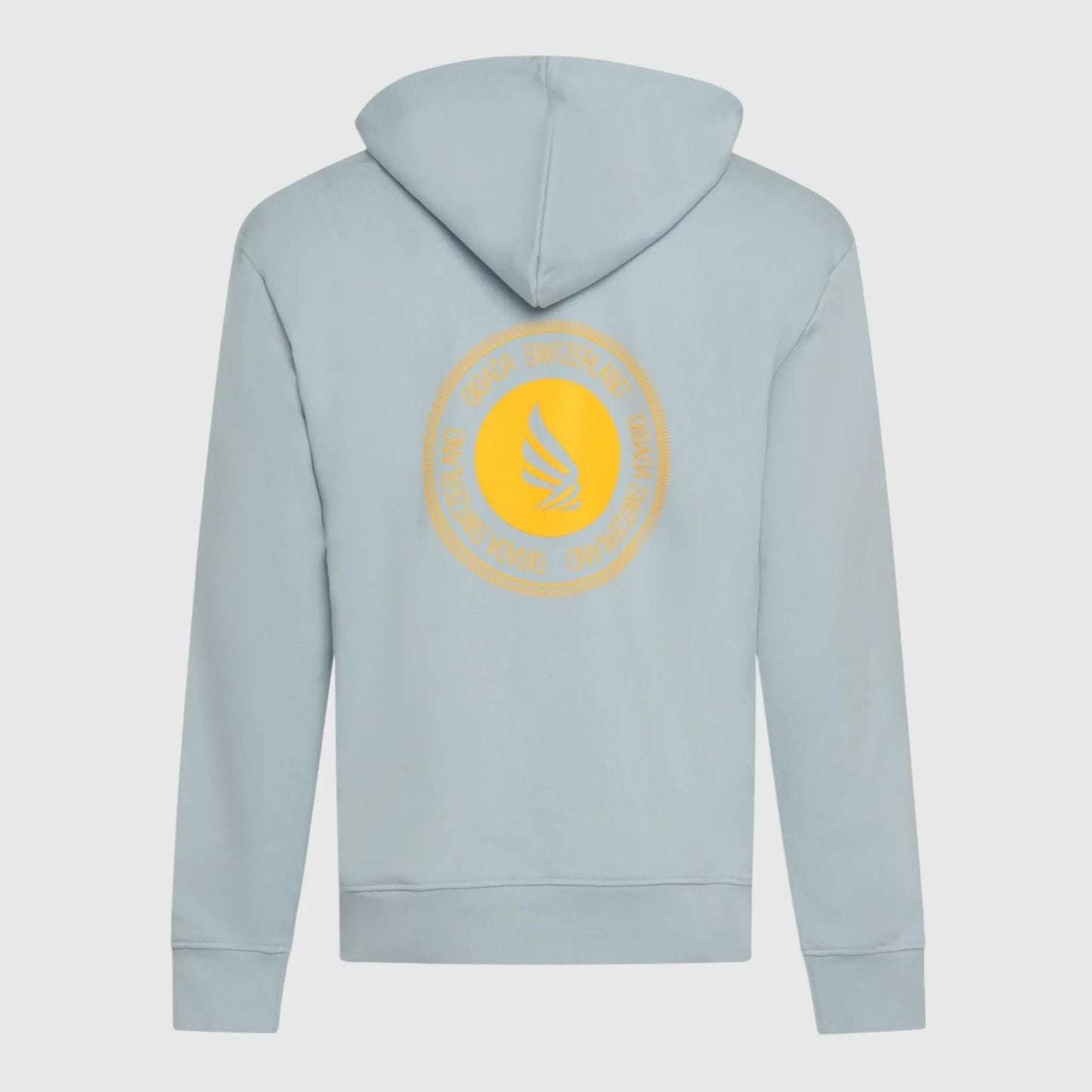 Regular Fit Hoodie in Midweight Cotton with Silicon Print Gisada Hoodie