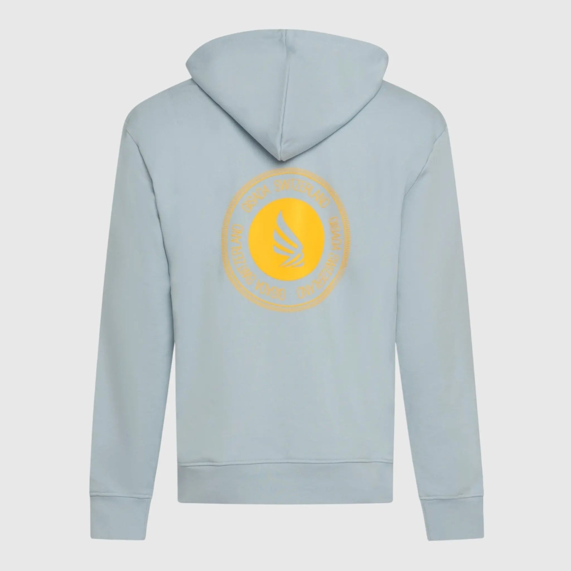 Regular Fit Hoodie in Midweight Cotton with Silicon Print Gisada Hoodie