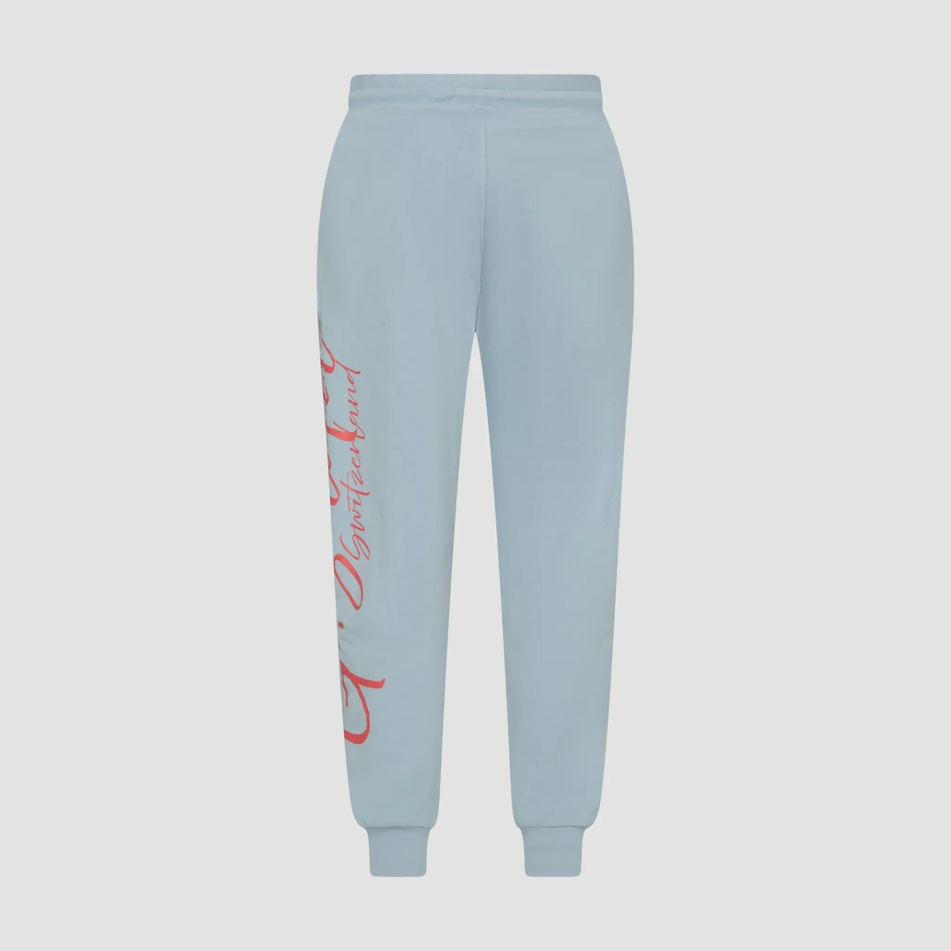 Regular Fit Jogger in Midweight Cotton with Cursive Puff Print Gisada Jogger