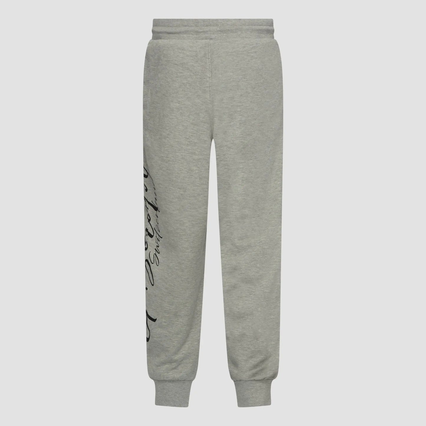 Regular Fit Jogger in Midweight Cotton with Cursive Puff Print Gisada Jogger