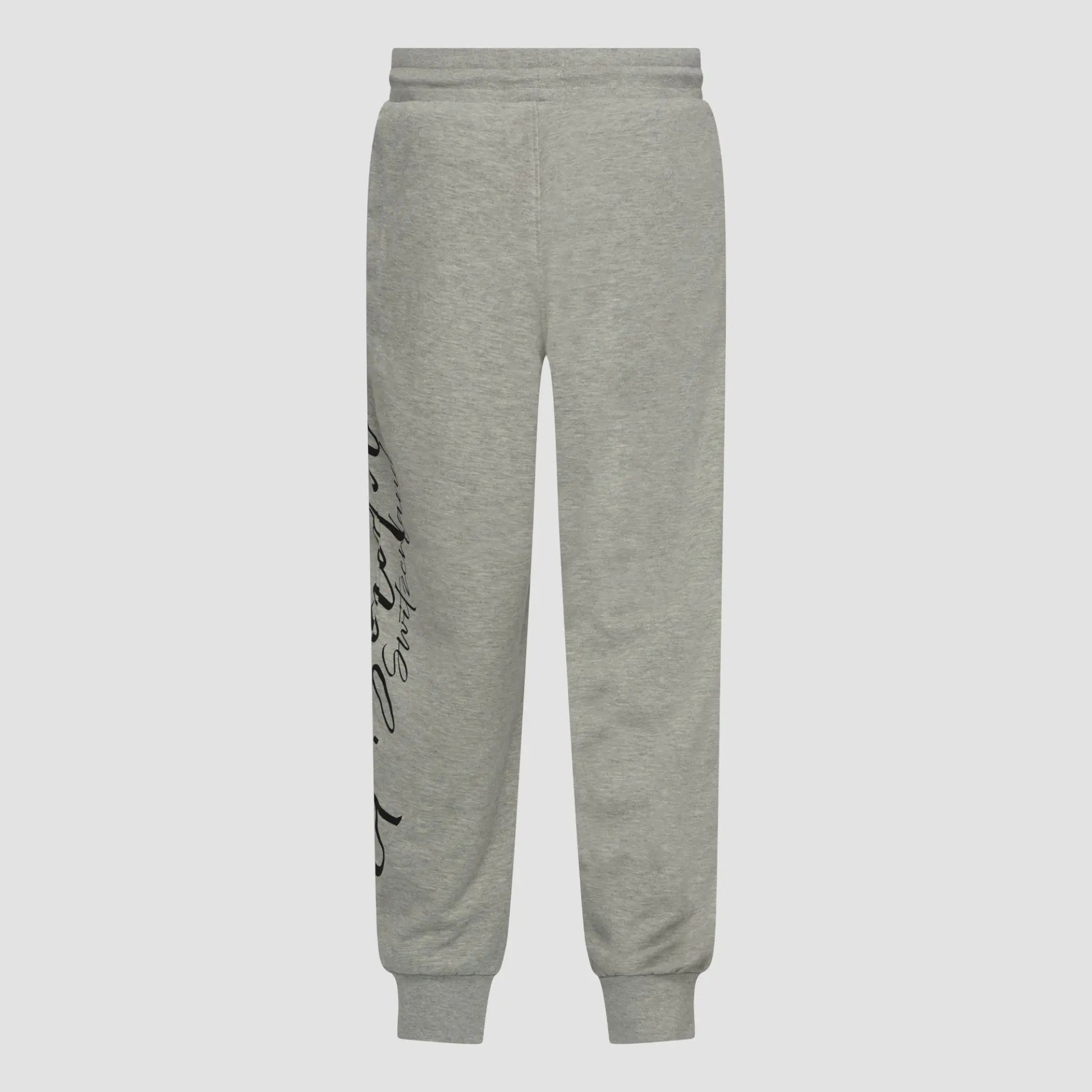Regular Fit Jogger in Midweight Cotton with Cursive Puff Print Gisada Jogger