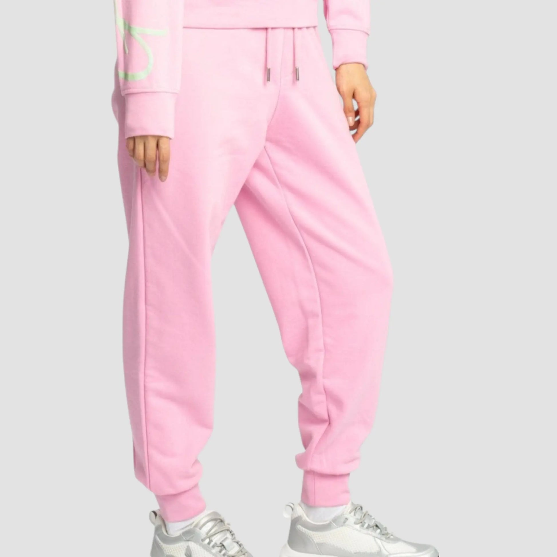 Regular Fit Jogger in Midweight Cotton with Cursive Puff Print Gisada Jogger