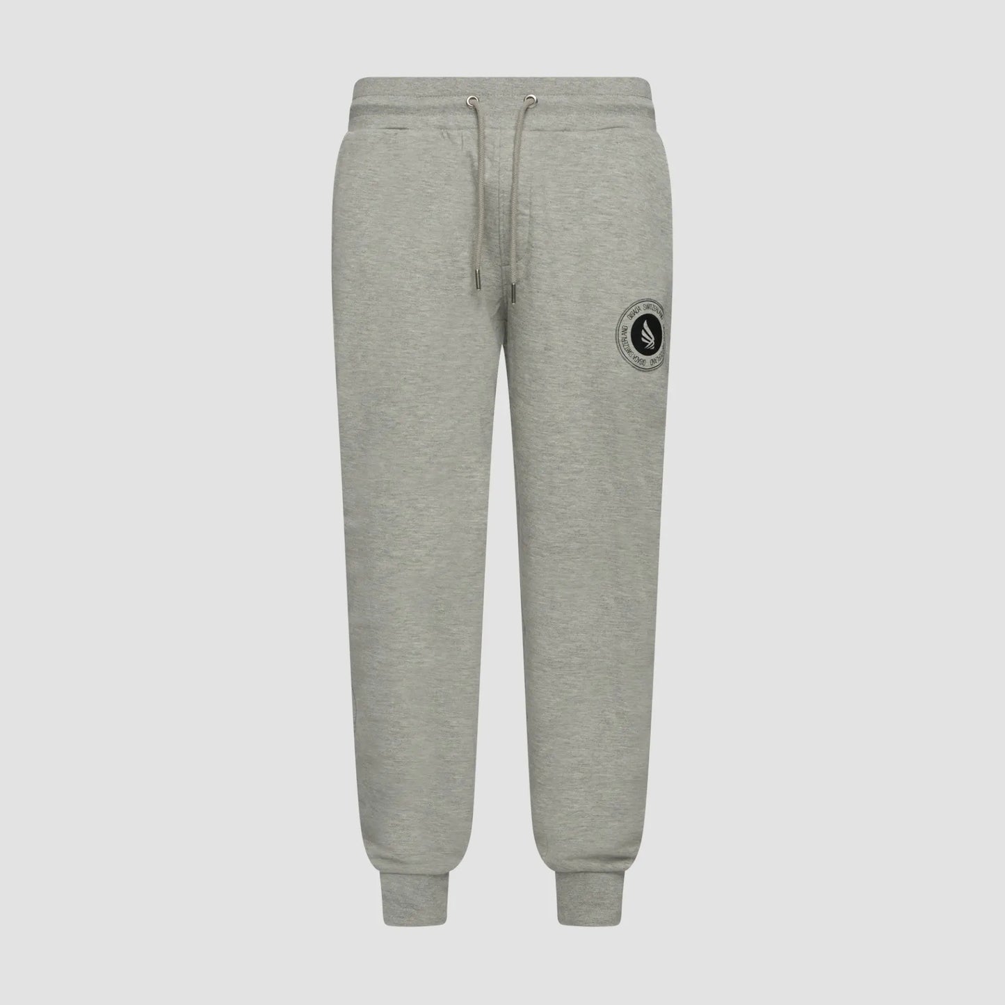 Regular Fit Jogger in Midweight Cotton with Flock Print Gisada Jogger
