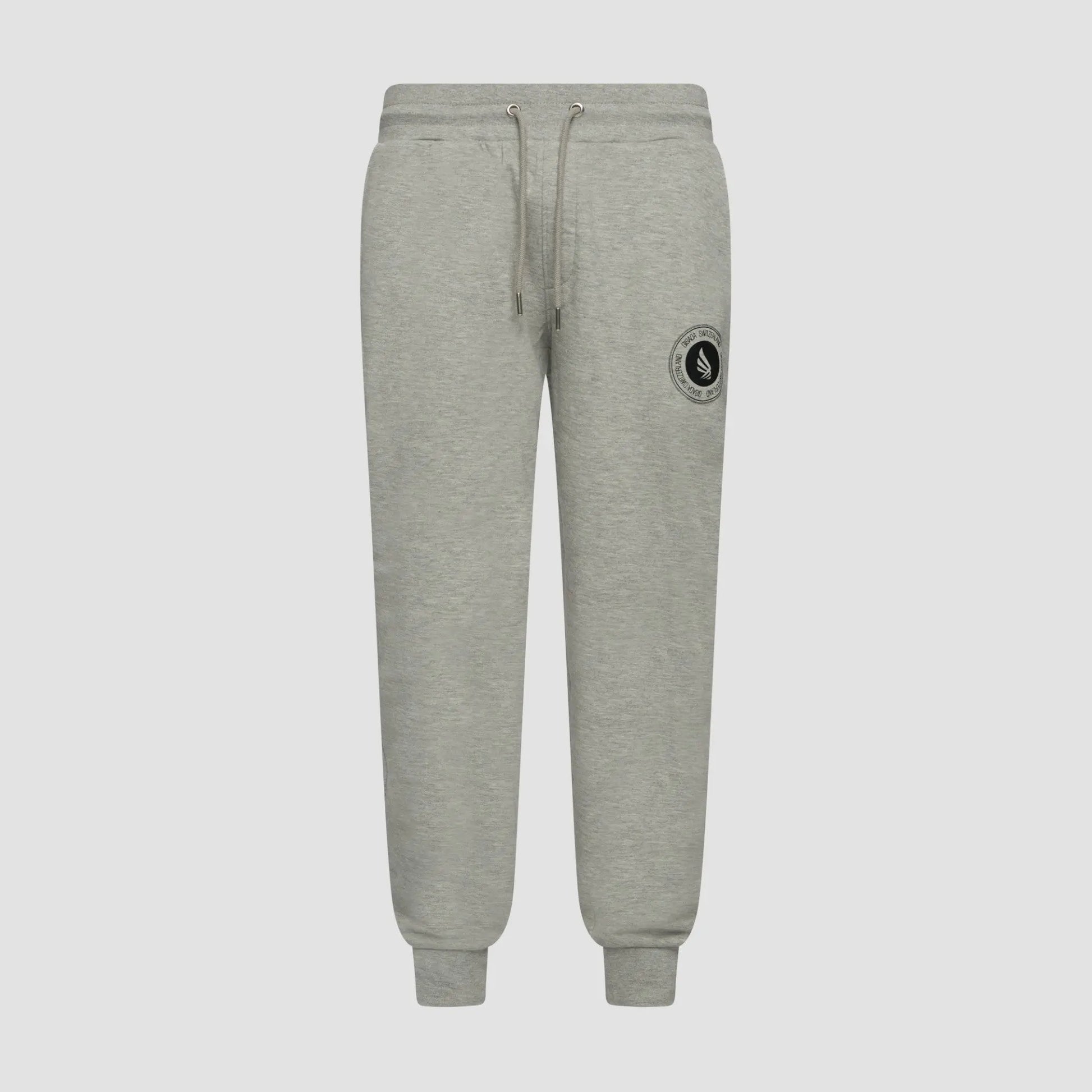 Regular Fit Jogger in Midweight Cotton with Flock Print Gisada Jogger