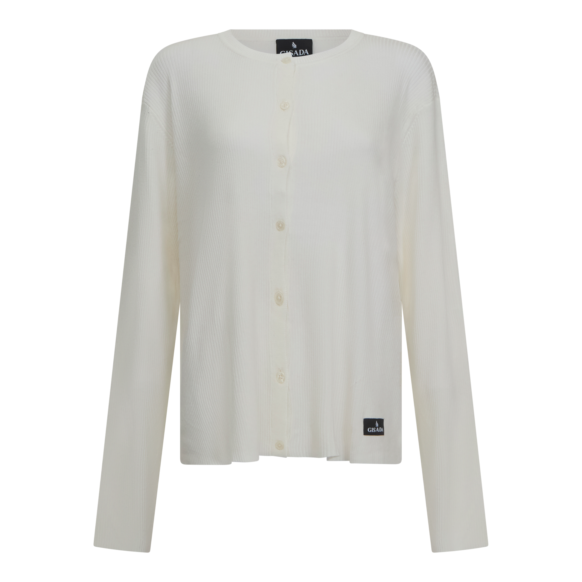Regular Fit Knit Shirt with Gisada Patch Logo Gisada Knitwear