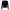 Front view of black ribbed knit shirt with full button placket