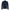 Front view of Gisada navy long sleeve polo shirt with red embroidered logo